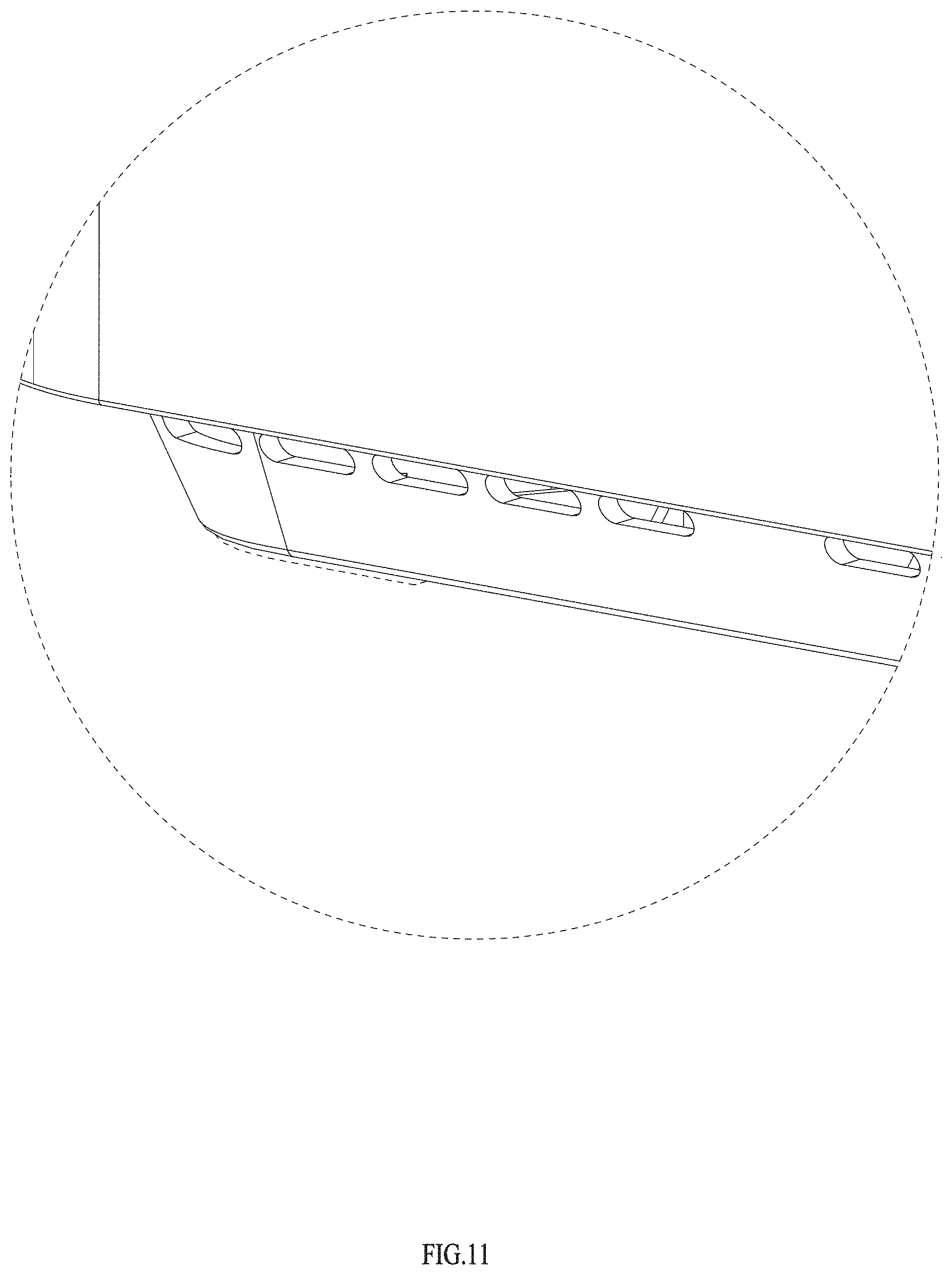 Patent USD1000746 Figure 11 – Trash receptacle