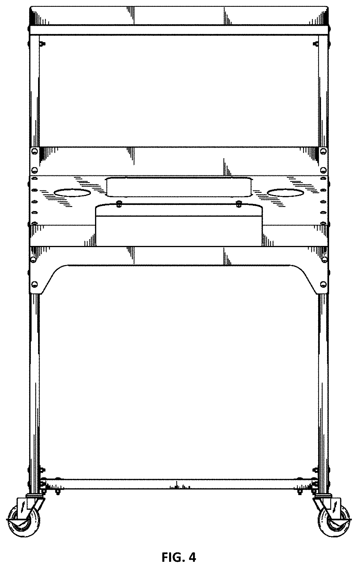 Patent USD1000747 Figure 4 – Cannabis trimming workstation