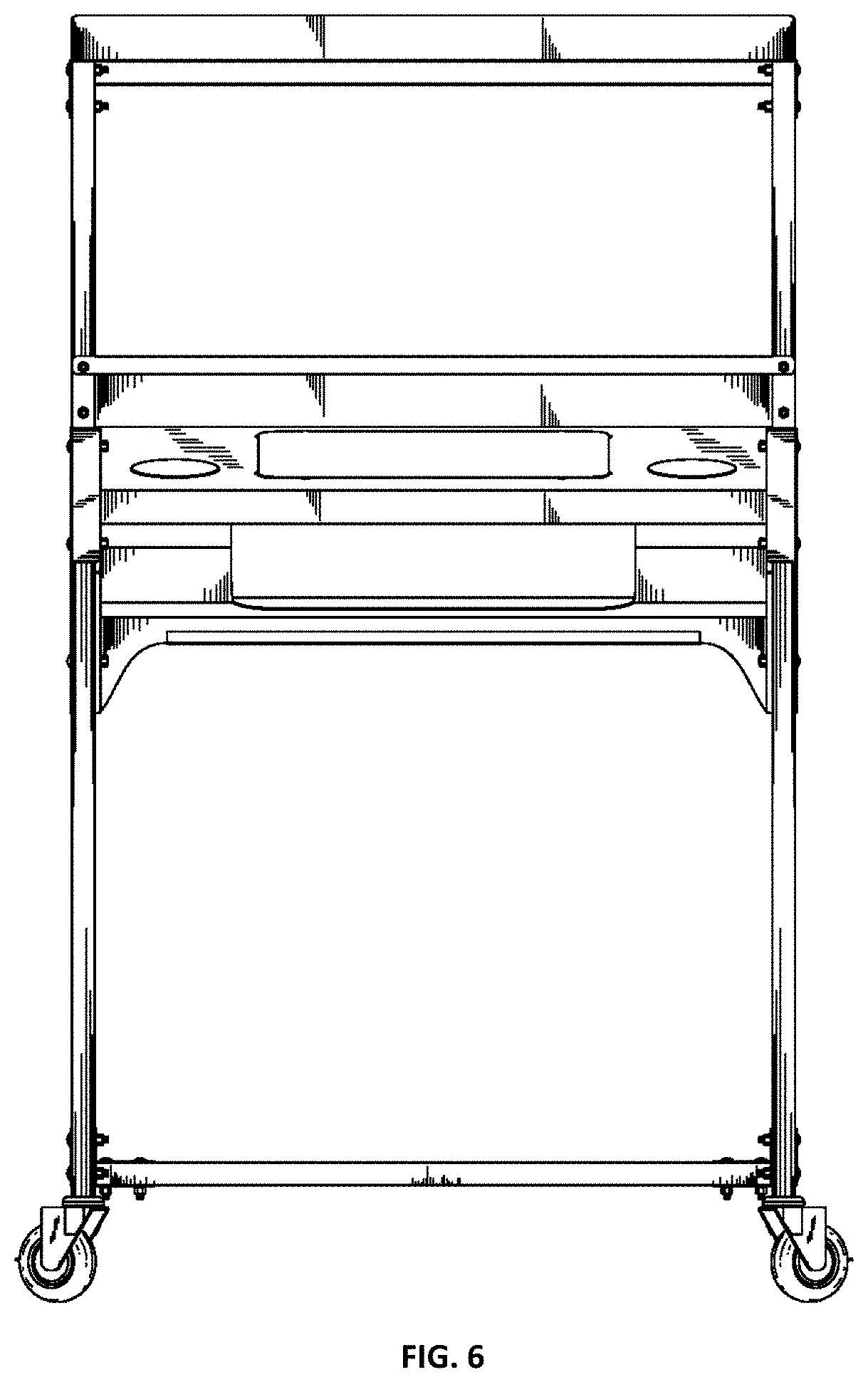Patent USD1000747 Figure 6 – Cannabis trimming workstation