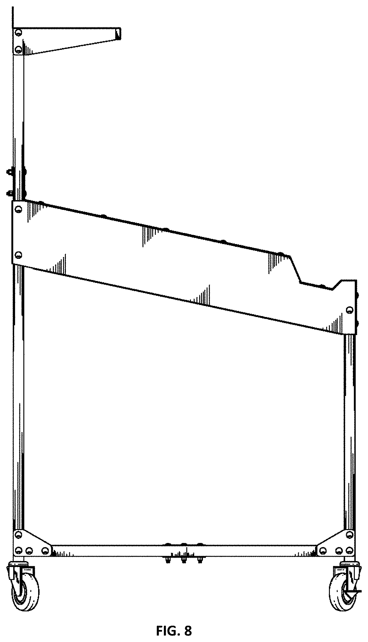 Patent USD1000747 Figure 8 – Cannabis trimming workstation