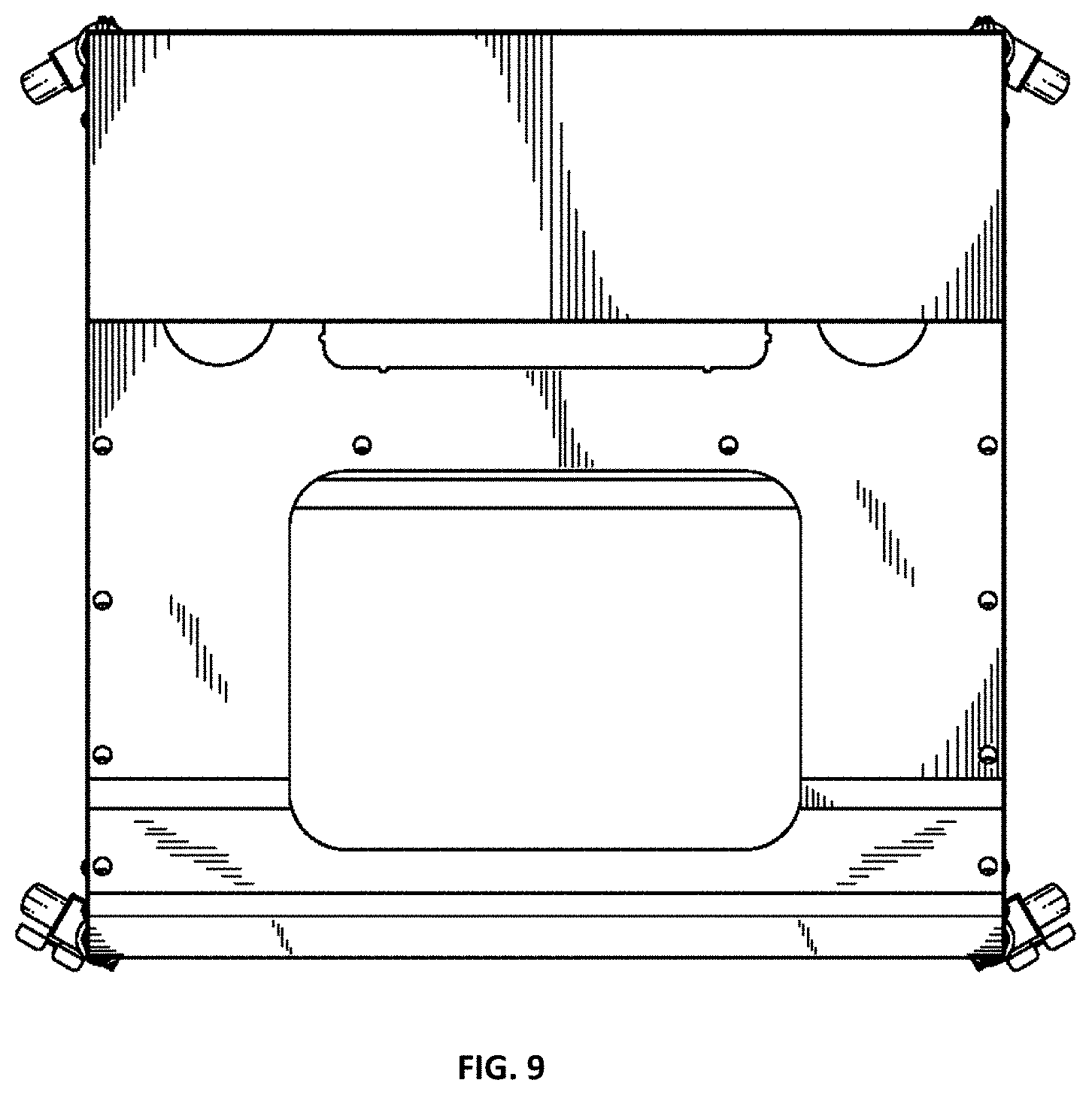Patent USD1000747 Figure 9 – Cannabis trimming workstation