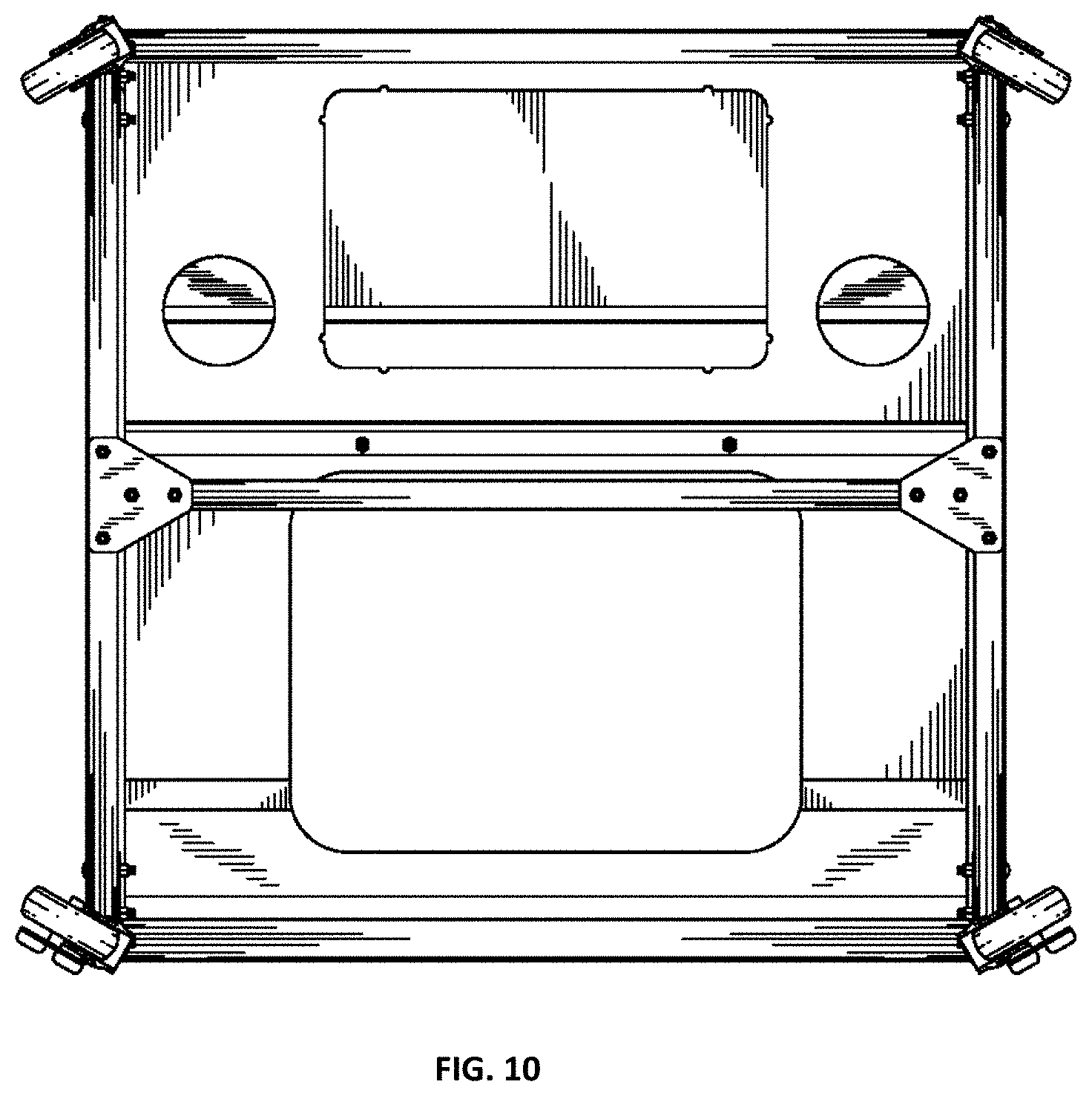 Patent USD1000747 Figure 10 – Cannabis trimming workstation