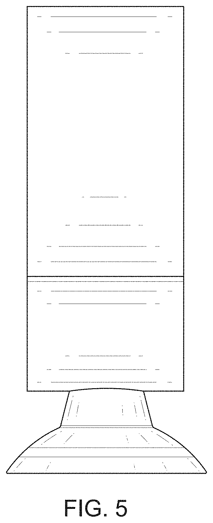 Patent USD1000749 Figure 5 – Curved heart cremation urn