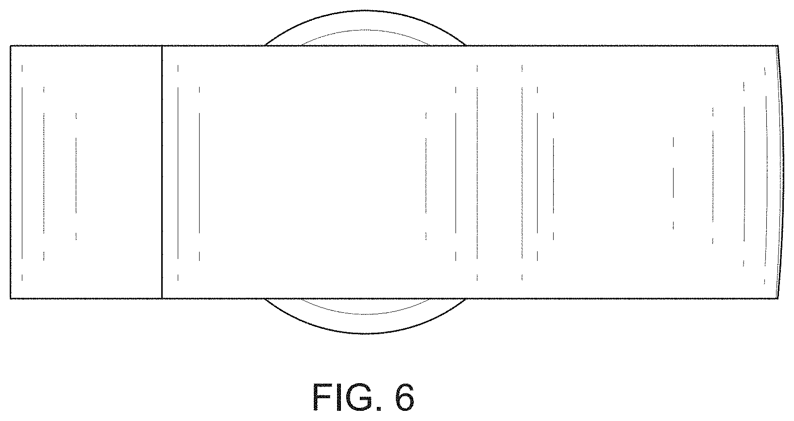 Patent USD1000749 Figure 6 – Curved heart cremation urn