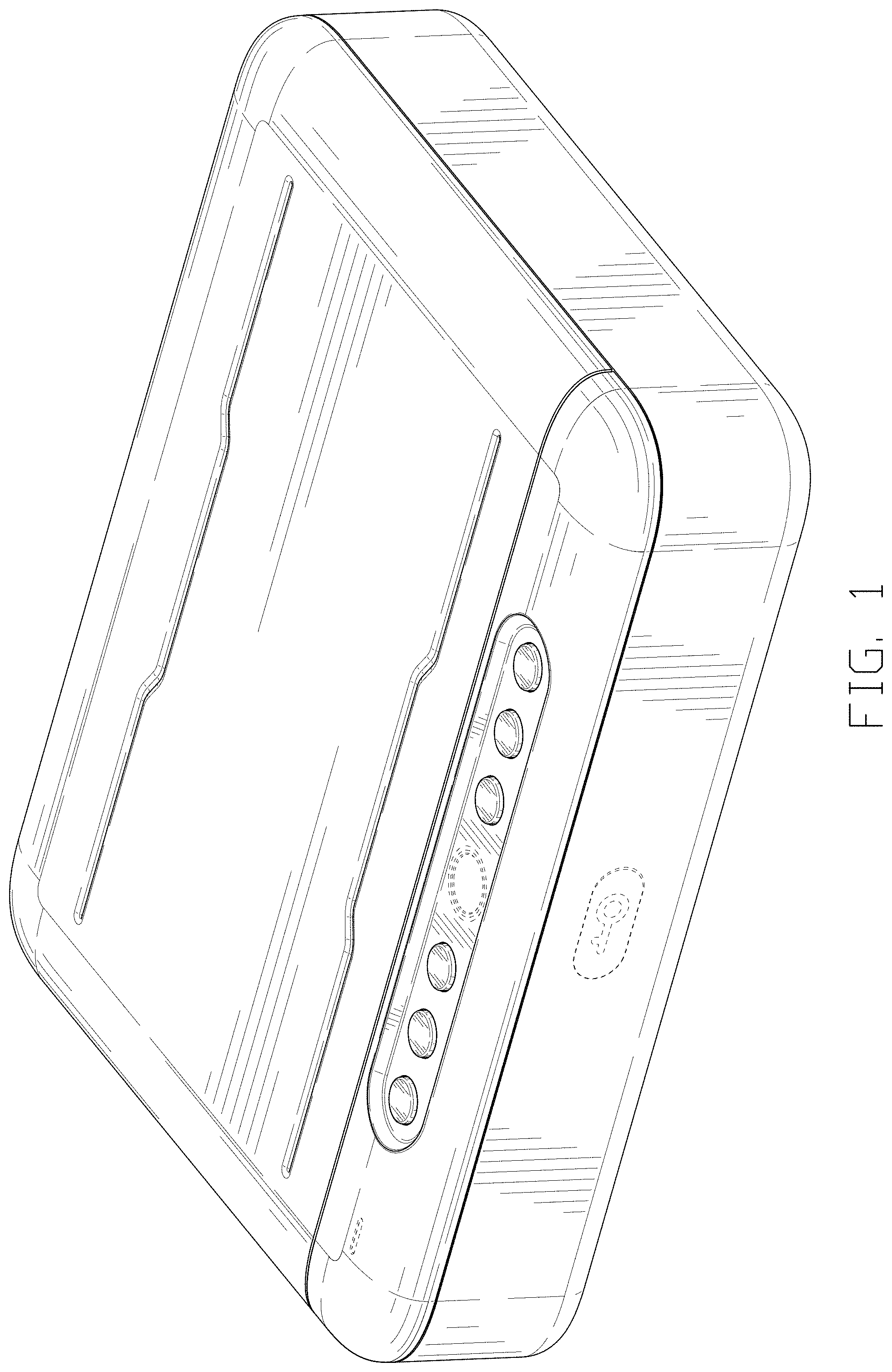 Patent USD1000750 Figure 1 – Safe box