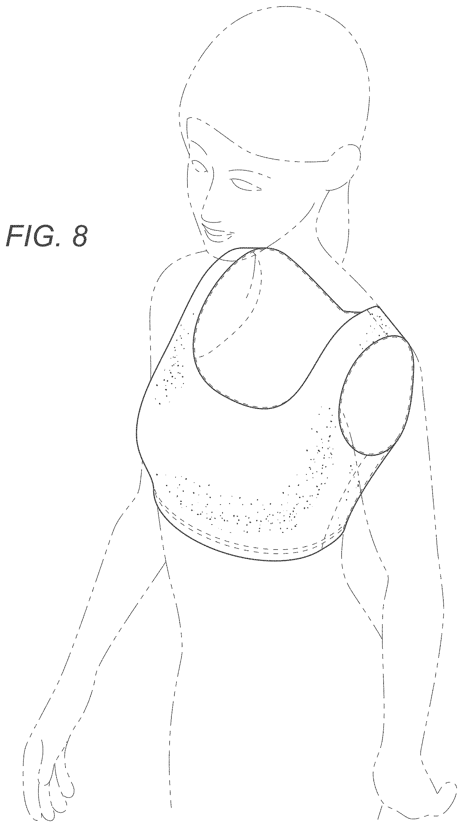 Patent USD1000755 Figure 5 – Garment