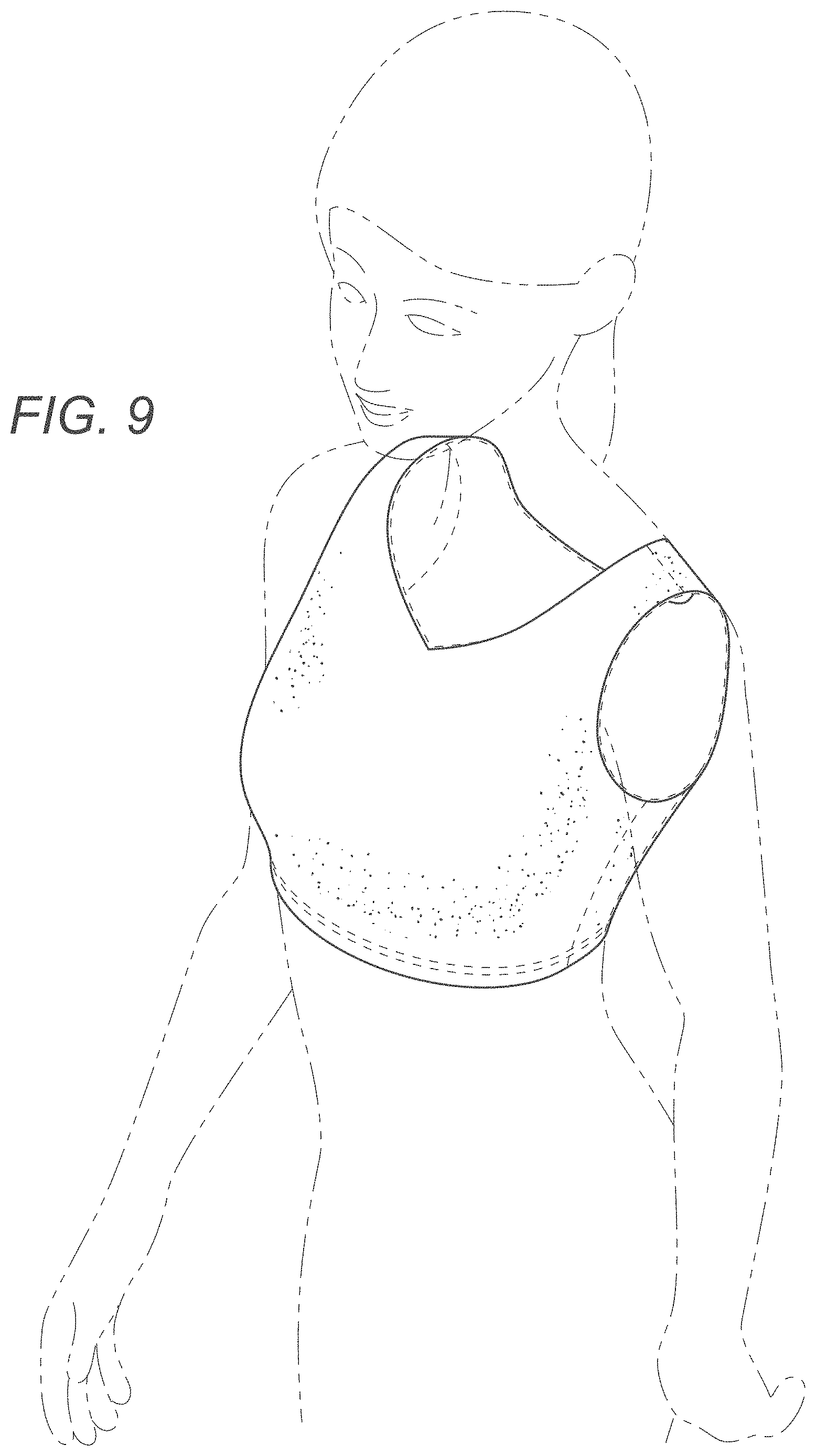 Patent USD1000755 Figure 6 – Garment