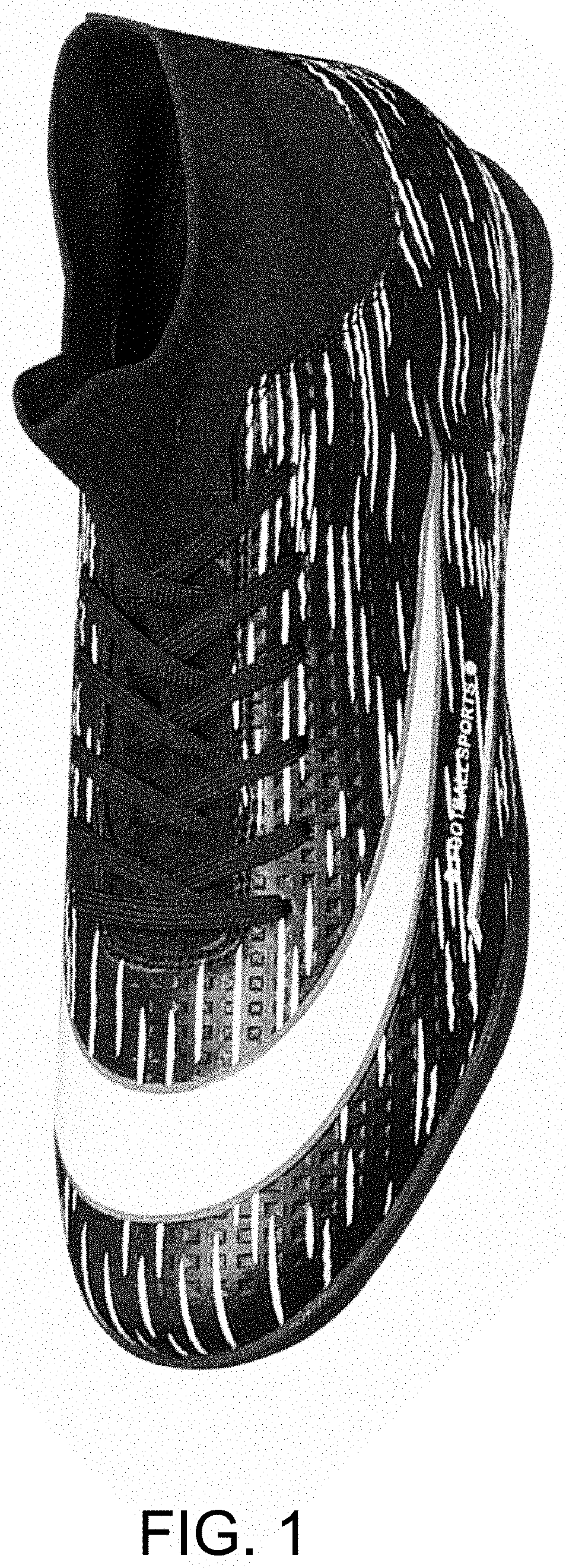 Patent USD1000761 Figure 1 – Soccer shoe