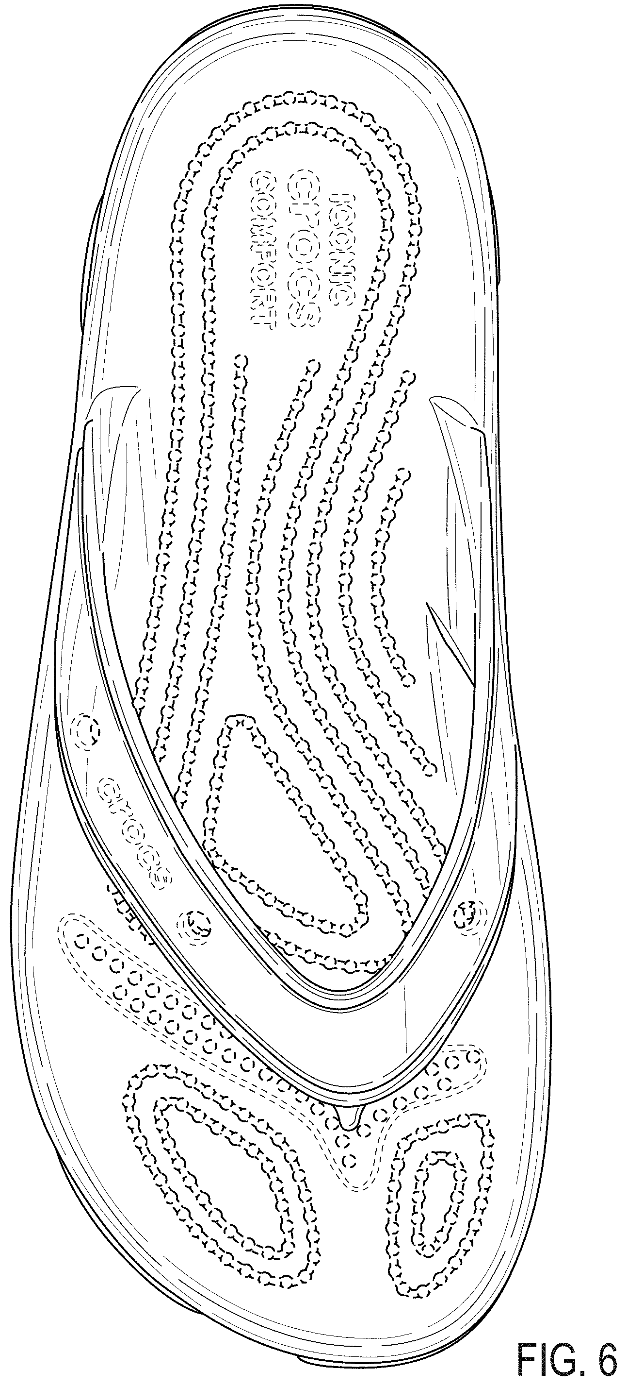 Patent USD1000763 Figure 6 – Footwear