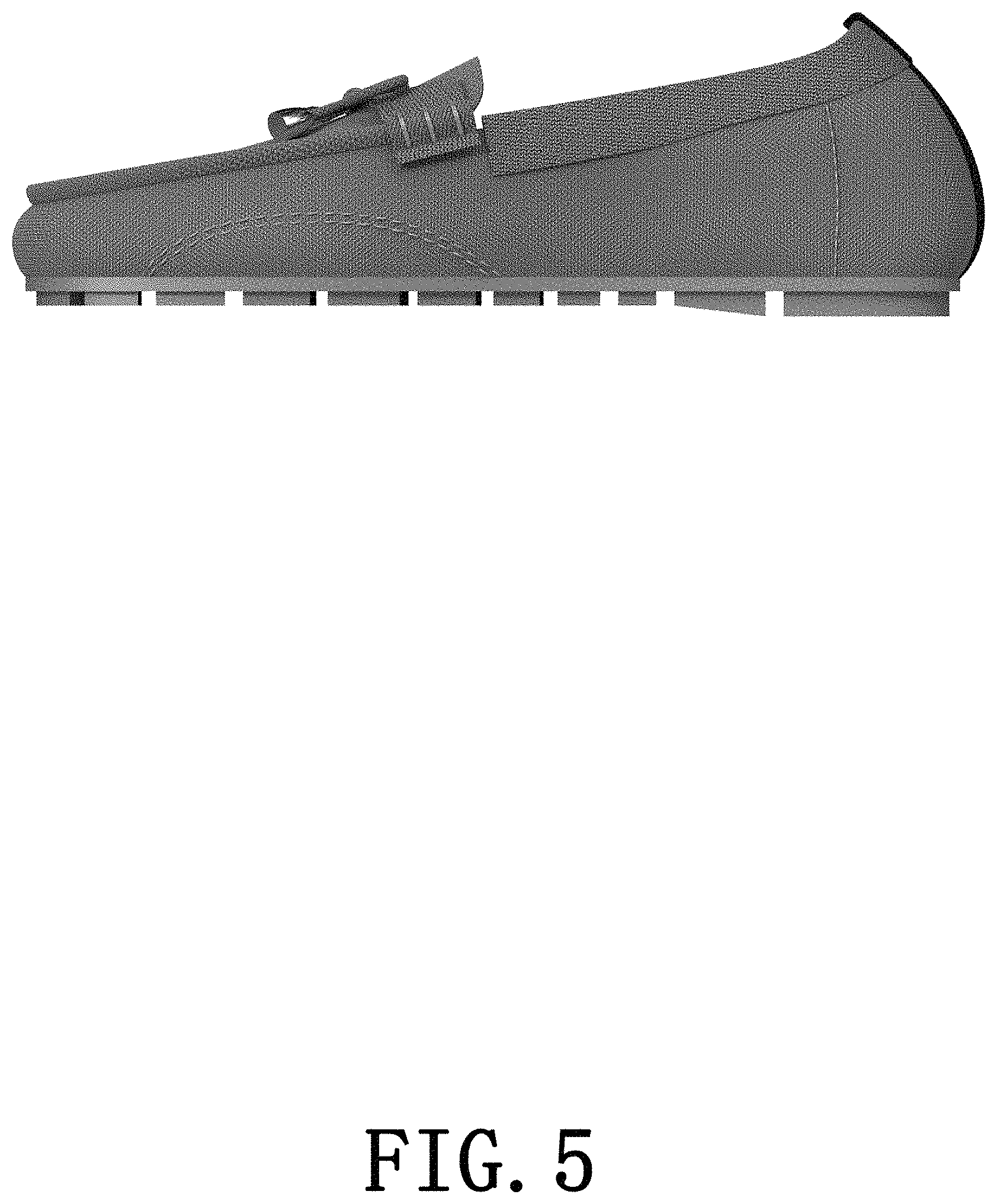 Patent USD1000764 Figure 5 – Shoe