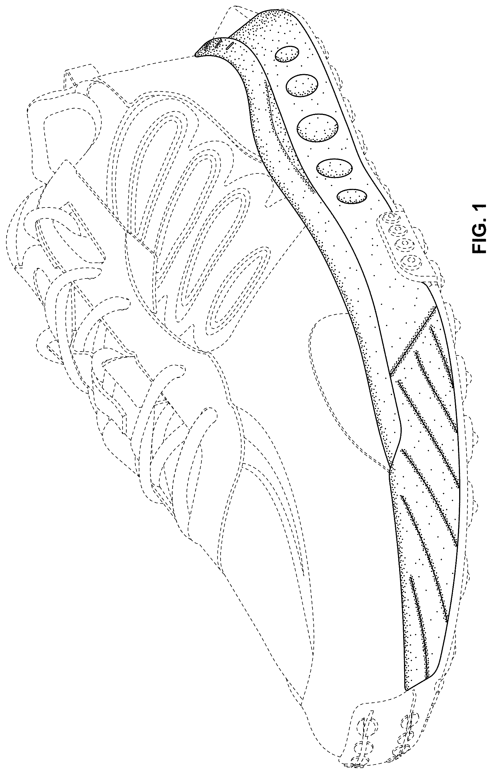 Patent USD1000768 Figure 1 – Shoe