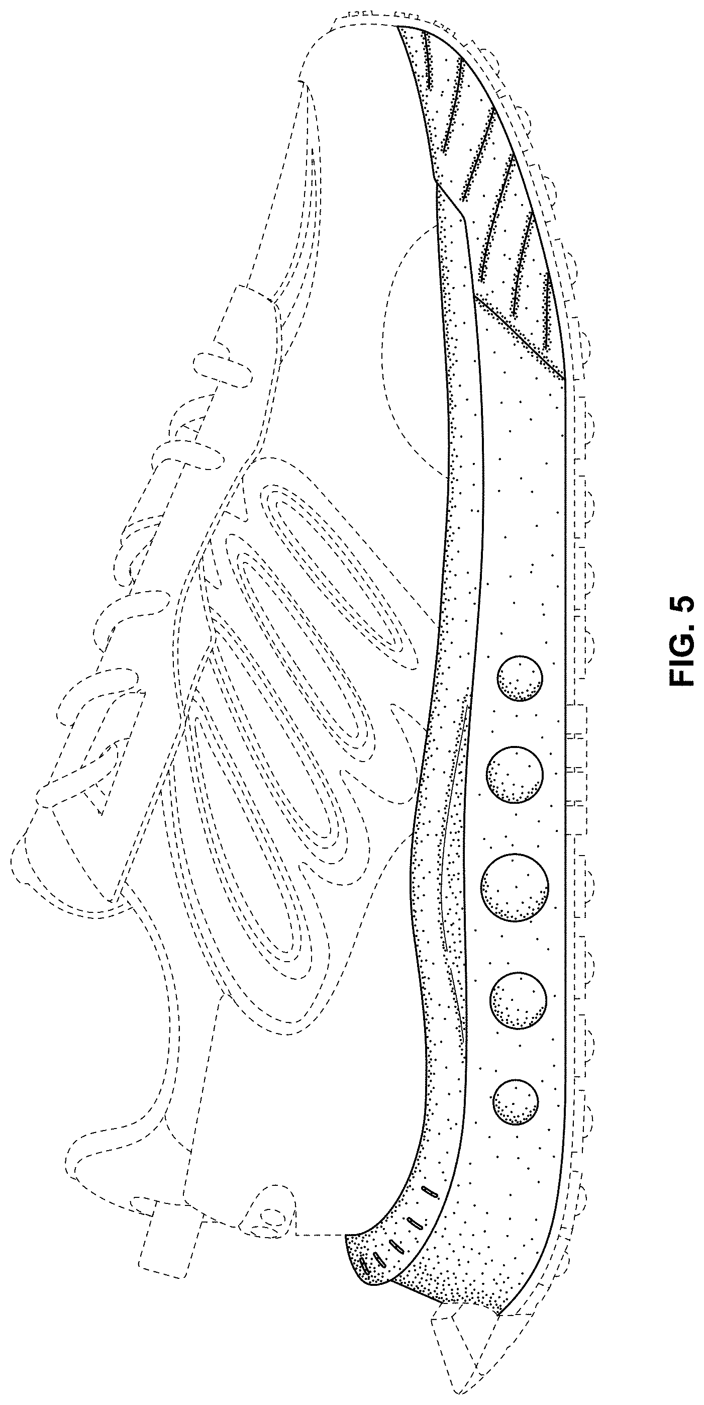 Patent USD1000768 Figure 5 – Shoe