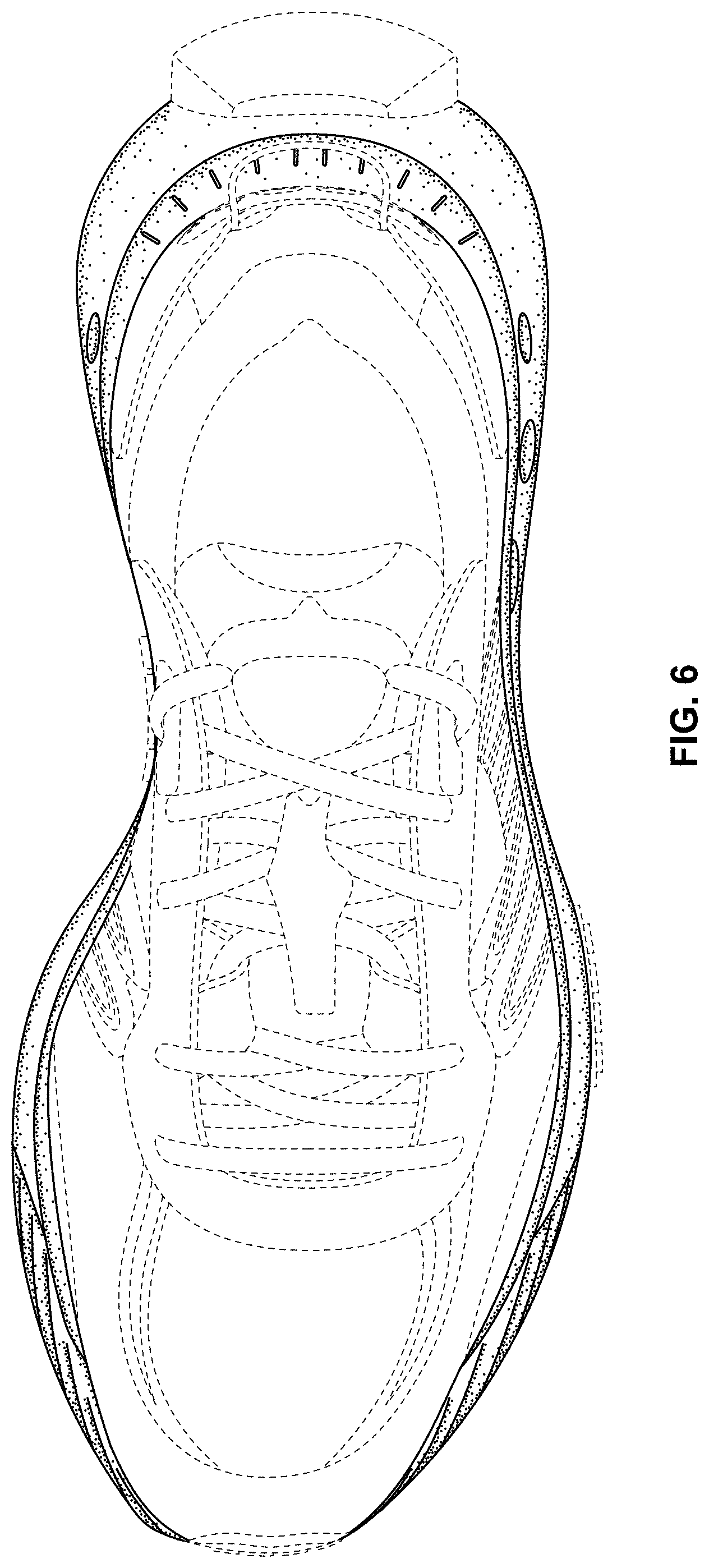Patent USD1000768 Figure 6 – Shoe