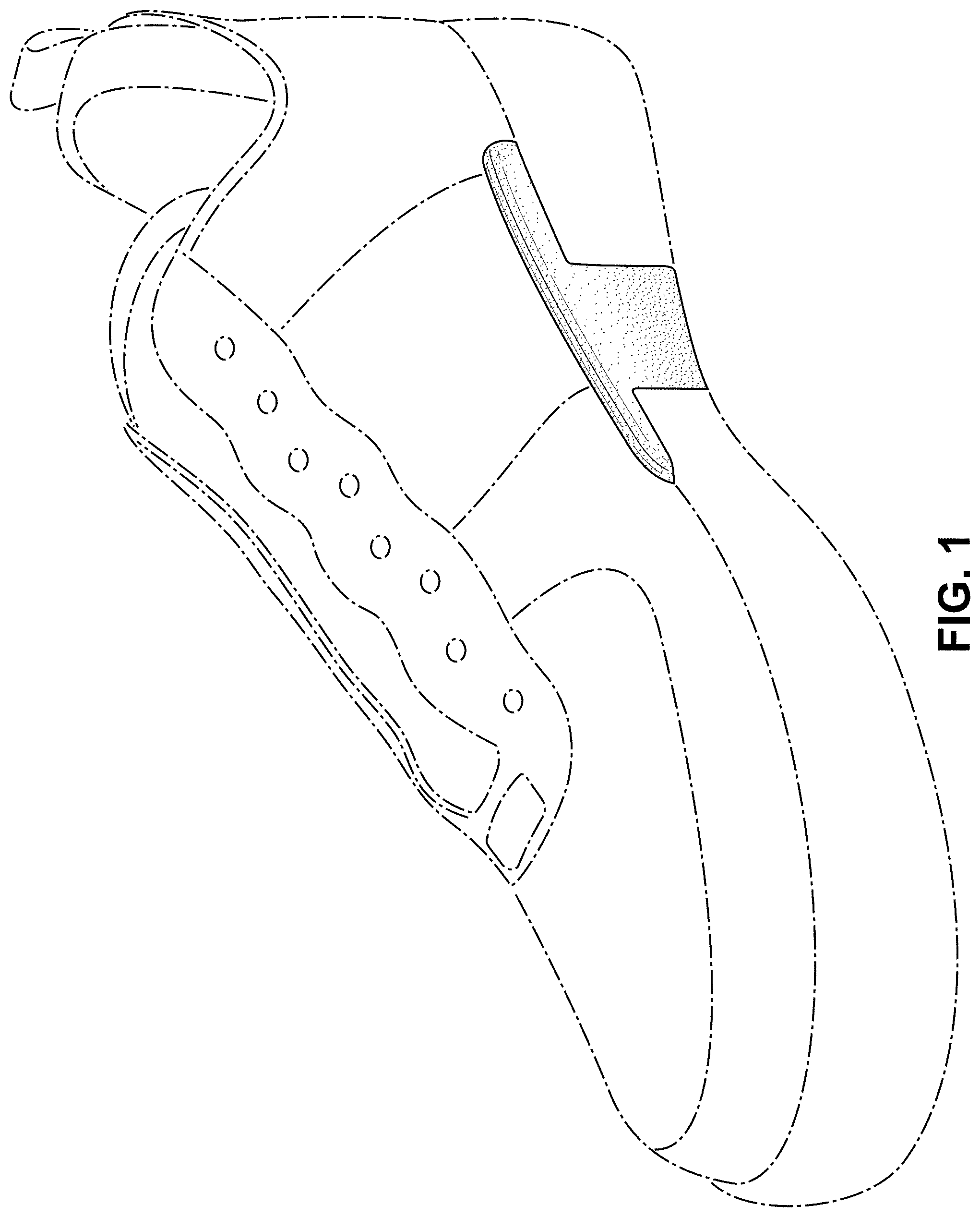Patent USD1000769 Figure 1 – Shoe