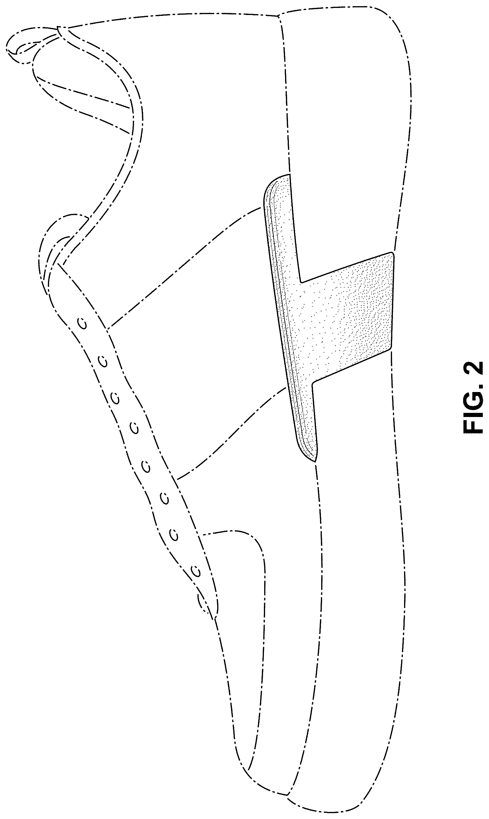 Patent USD1000769 Figure 2 – Shoe