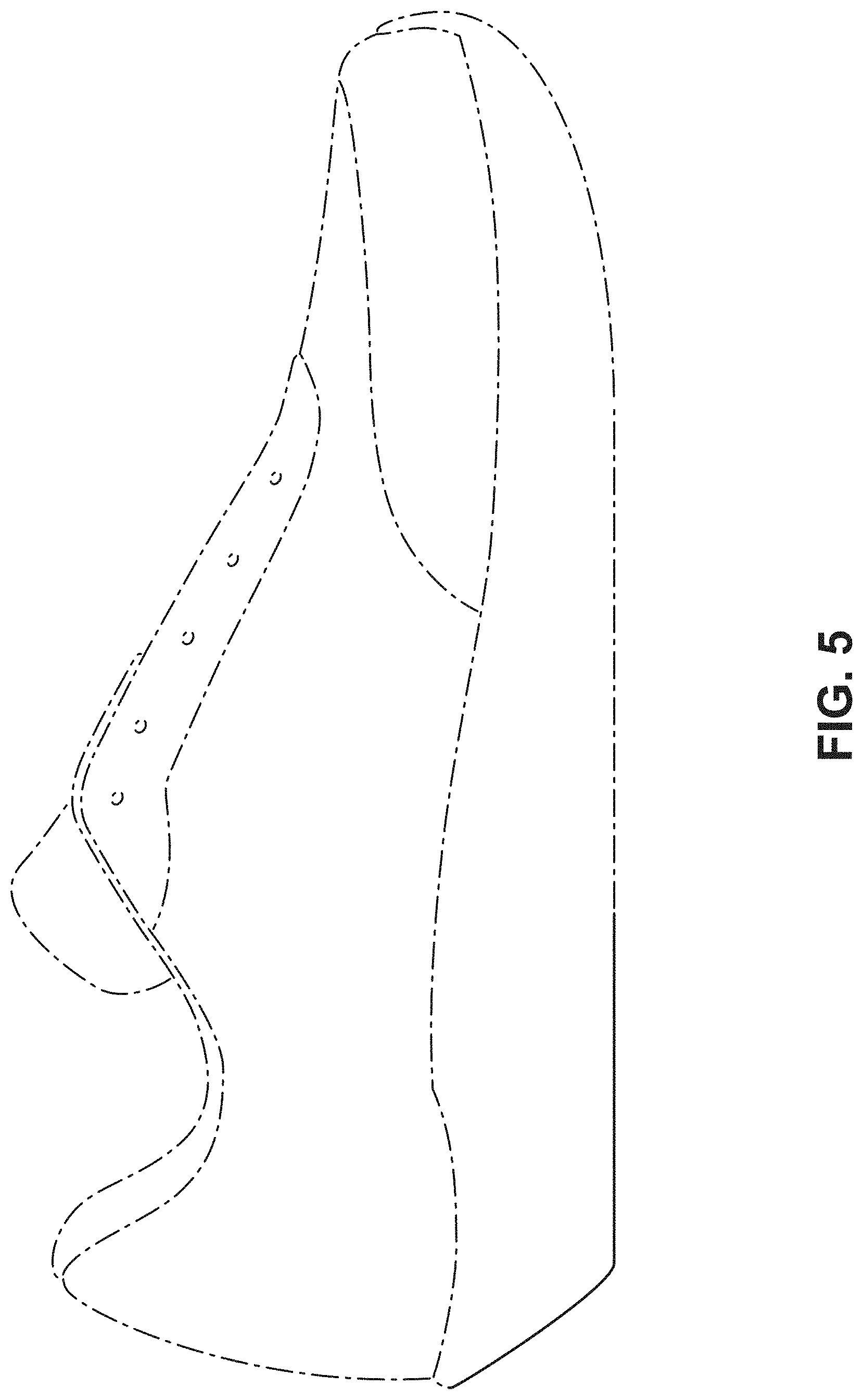 Patent USD1000771 Figure 5 – Shoe