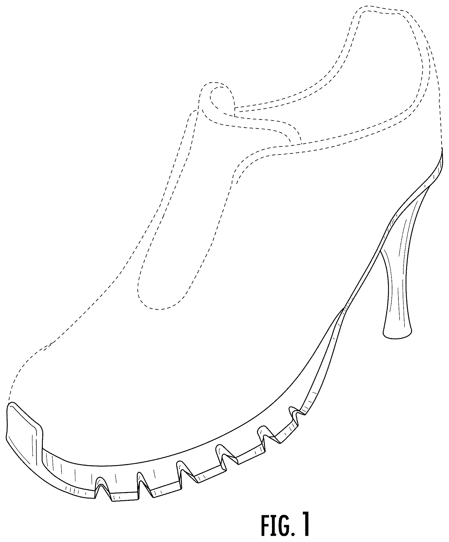 Patent USD1000773 Figure 1 – Shoe