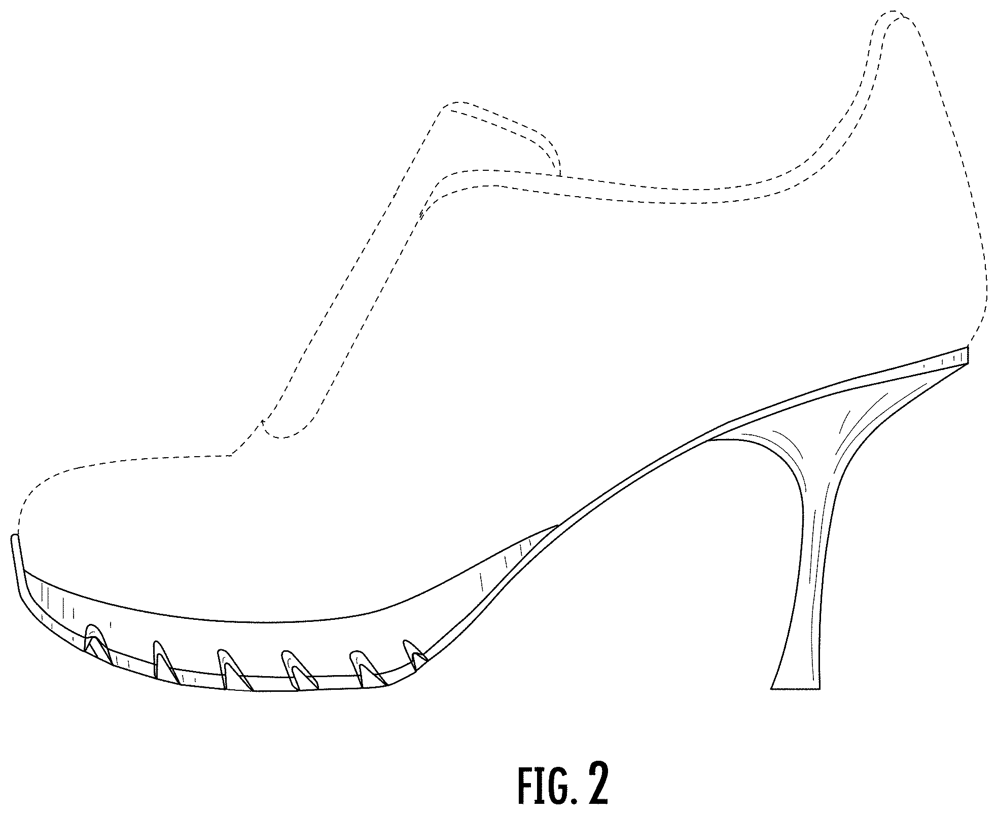 Patent USD1000773 Figure 2 – Shoe