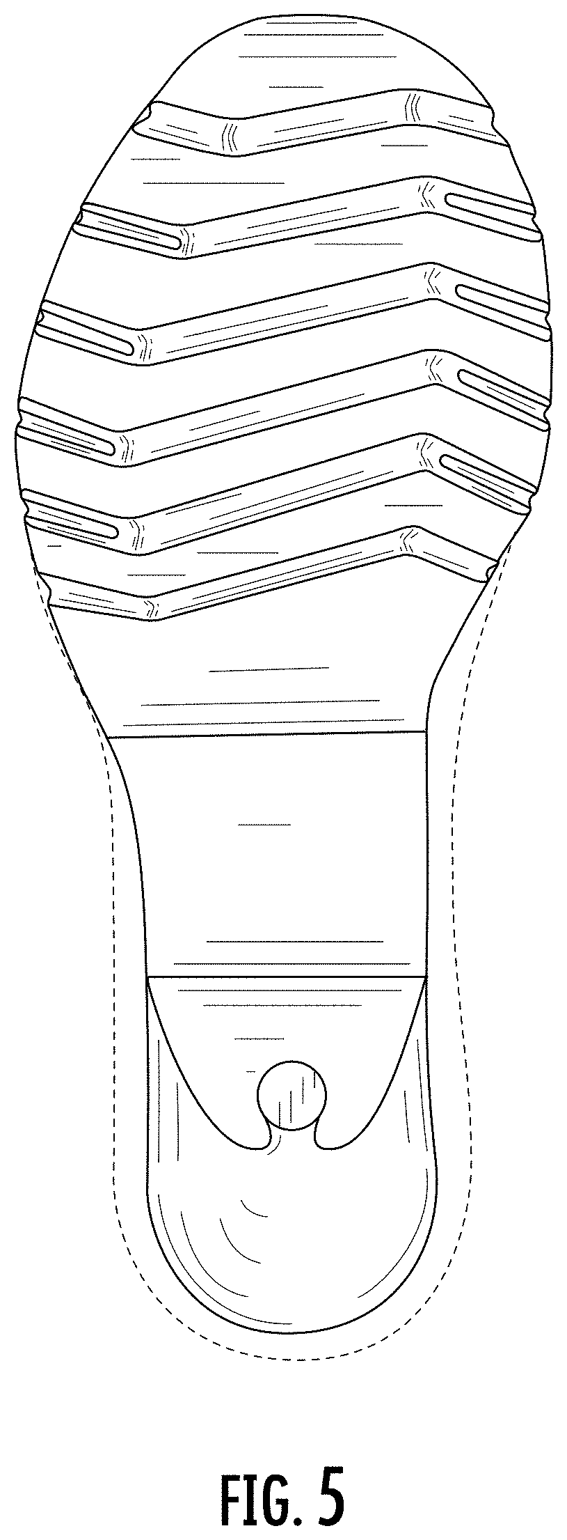 Patent USD1000773 Figure 5 – Shoe