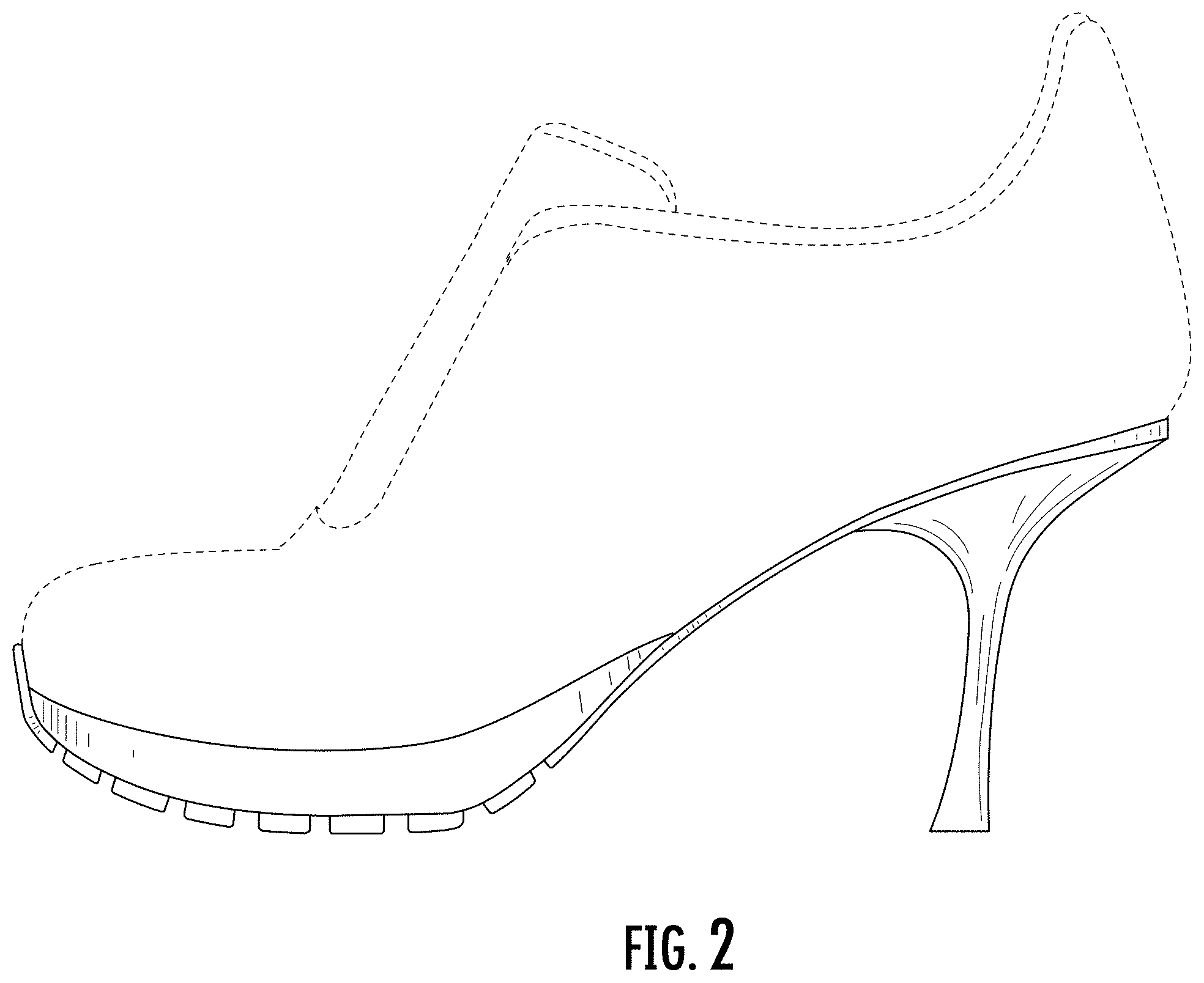 Patent USD1000774 Figure 2 – Shoe