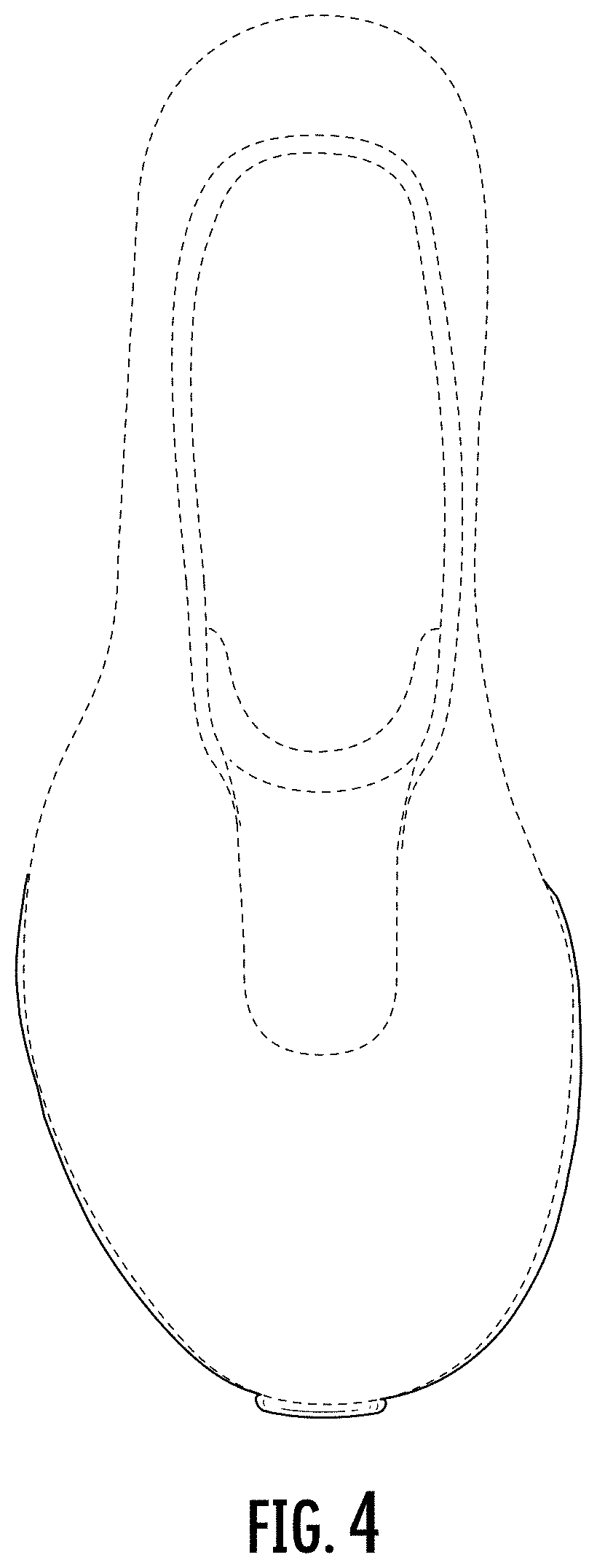 Patent USD1000774 Figure 4 – Shoe