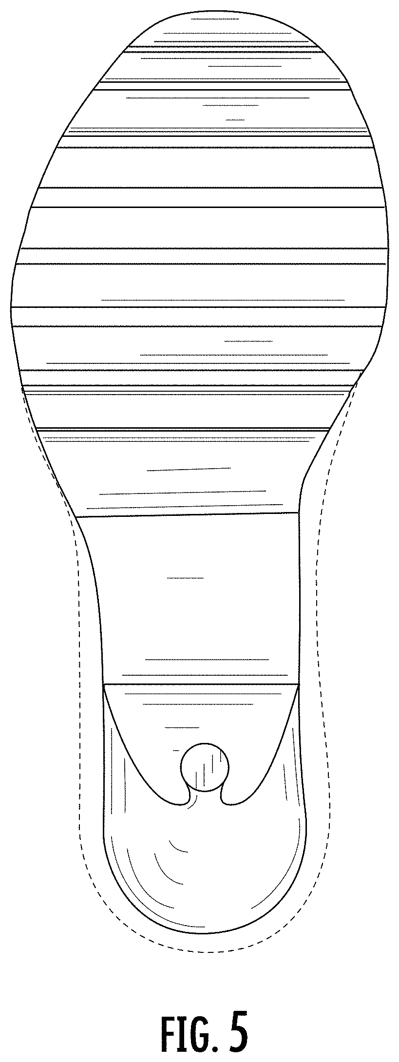 Patent USD1000774 Figure 5 – Shoe