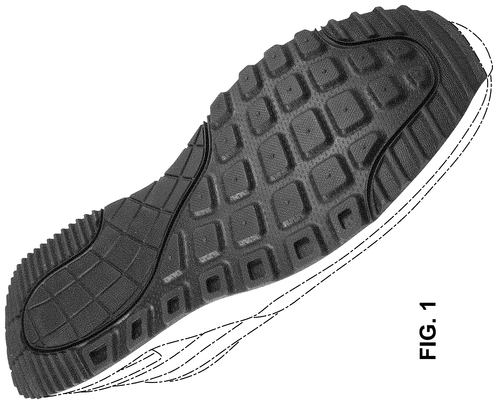 Patent USD1000775 Figure 1 – Shoe