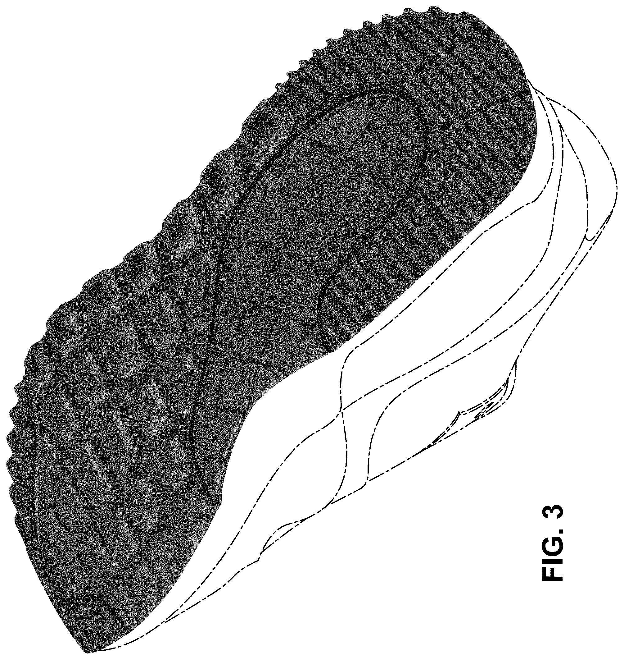 Patent USD1000775 Figure 3 – Shoe