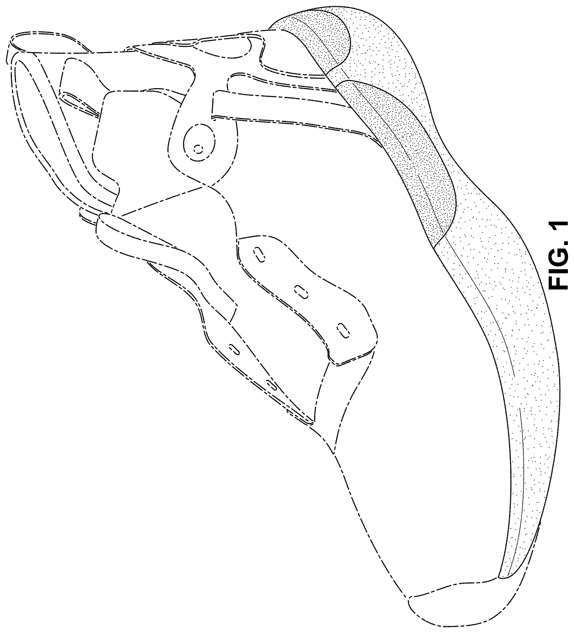Patent USD1000776 Figure 1 – Shoe