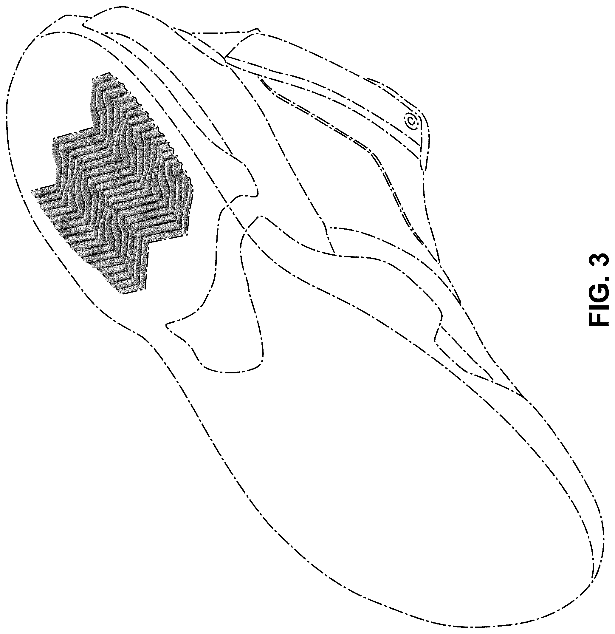 Patent USD1000779 Figure 3 – Shoe