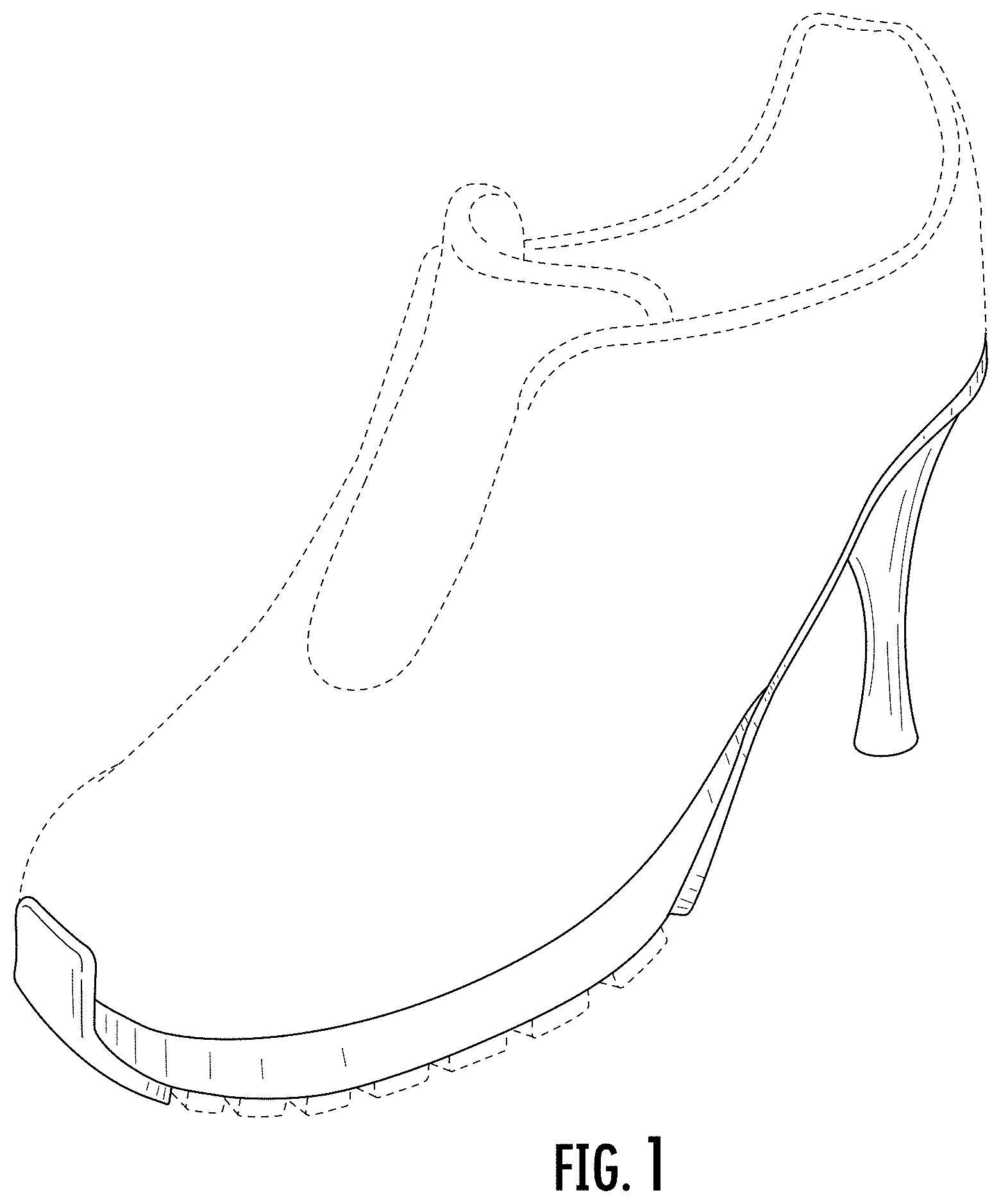 Patent USD1000795 Figure 1 – Shoe