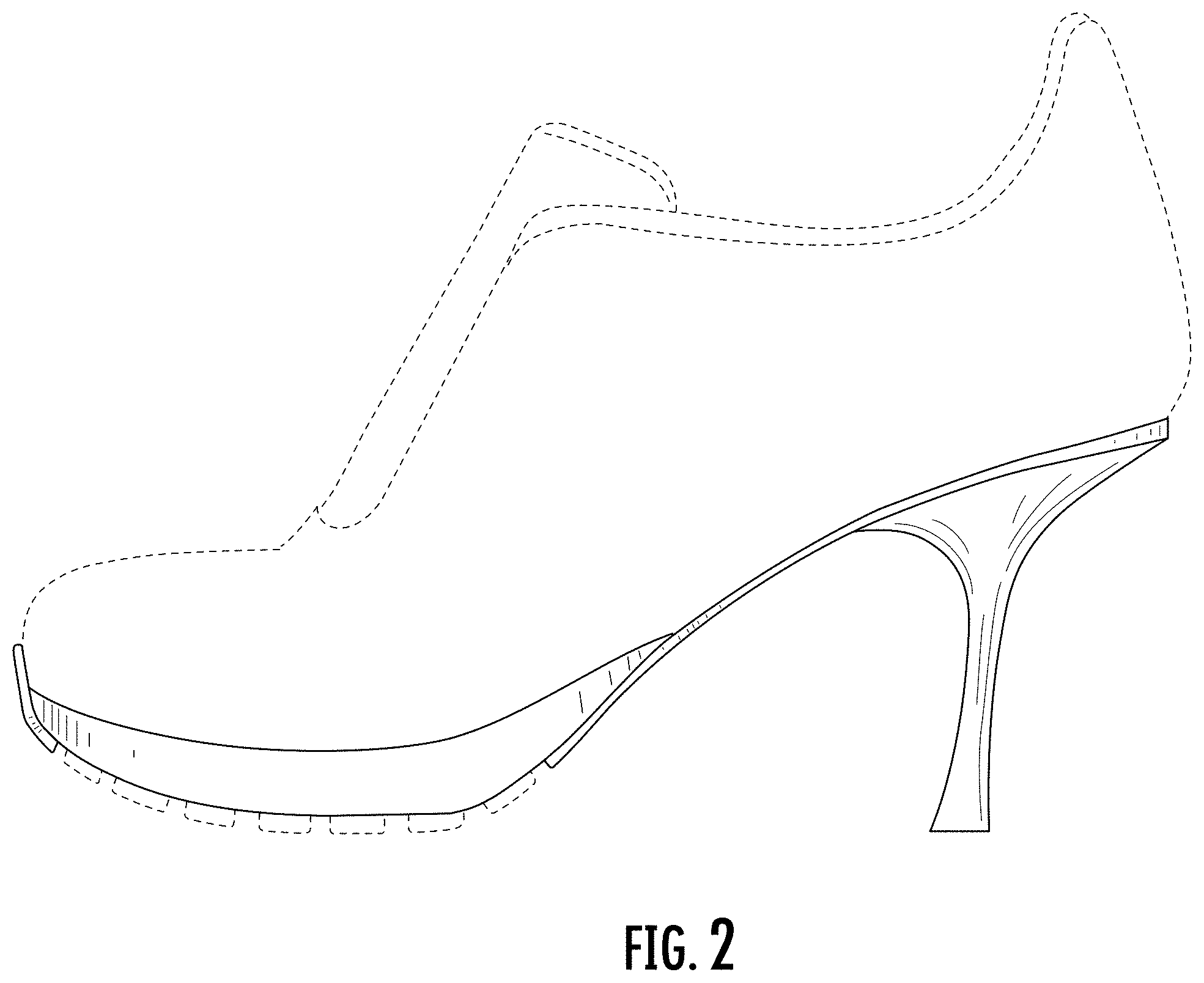 Patent USD1000795 Figure 2 – Shoe