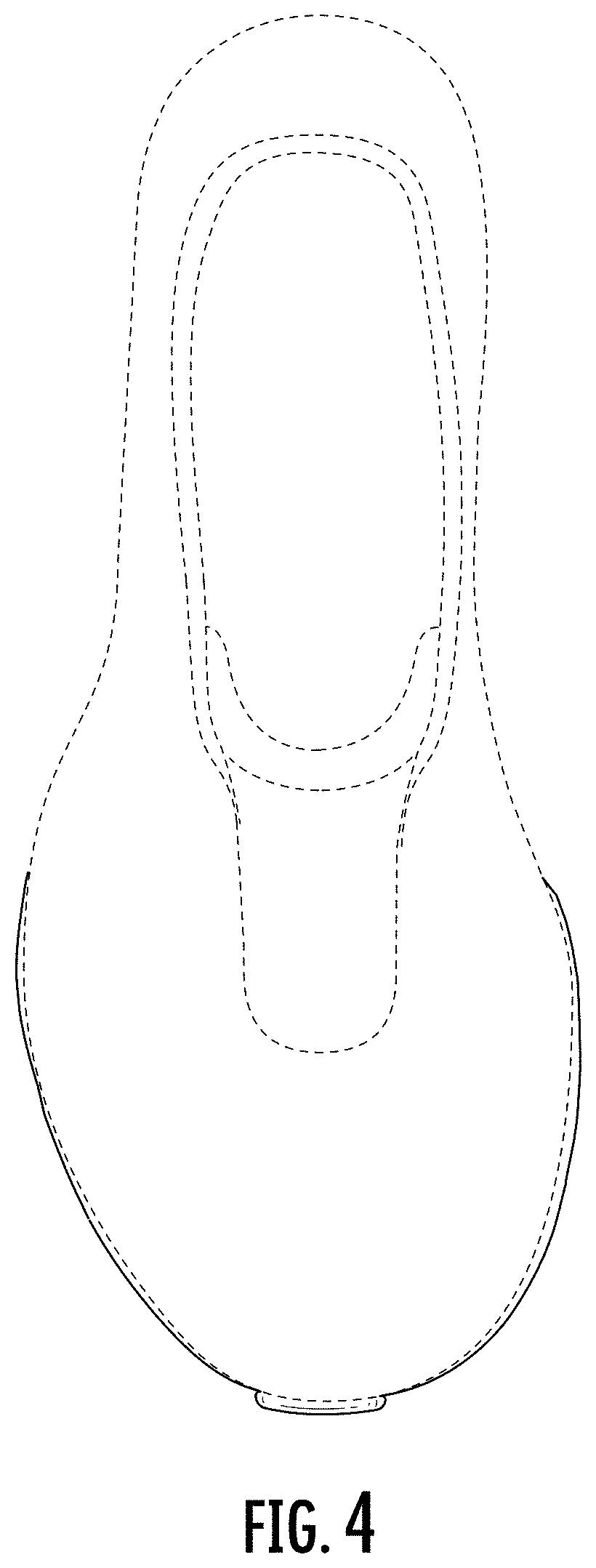 Patent USD1000795 Figure 4 – Shoe
