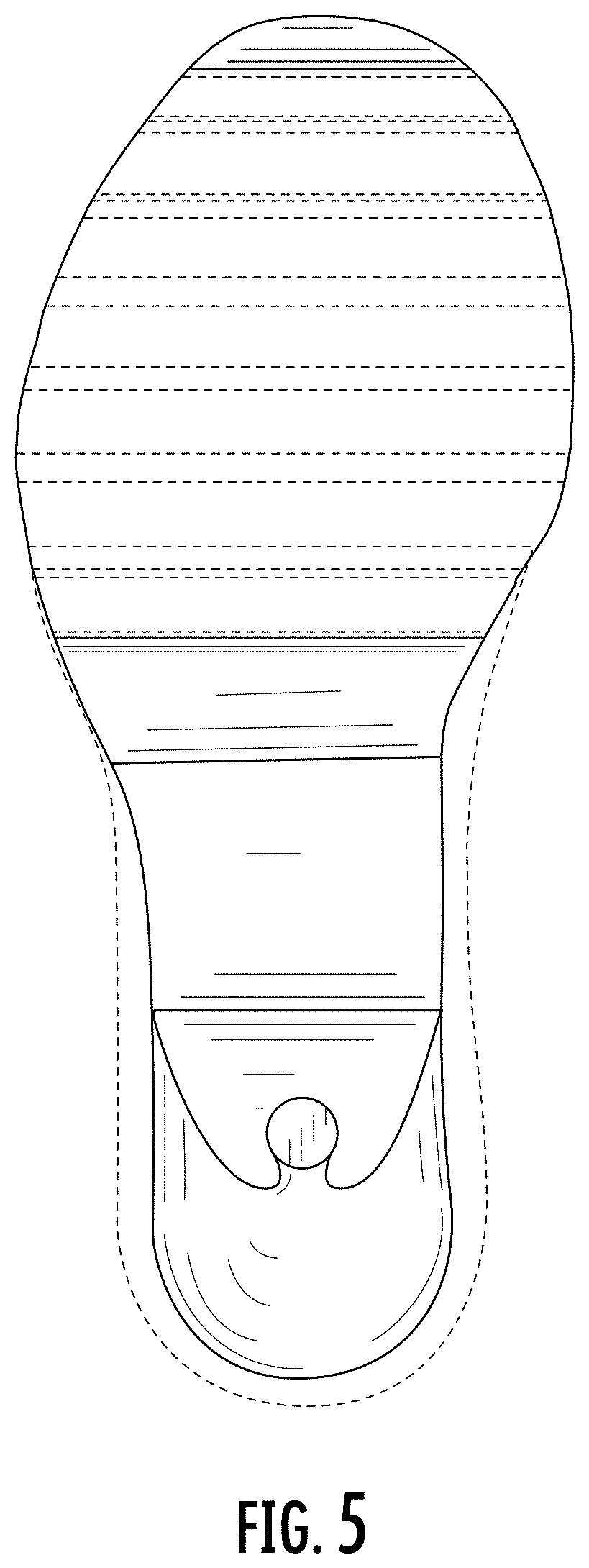 Patent USD1000795 Figure 5 – Shoe