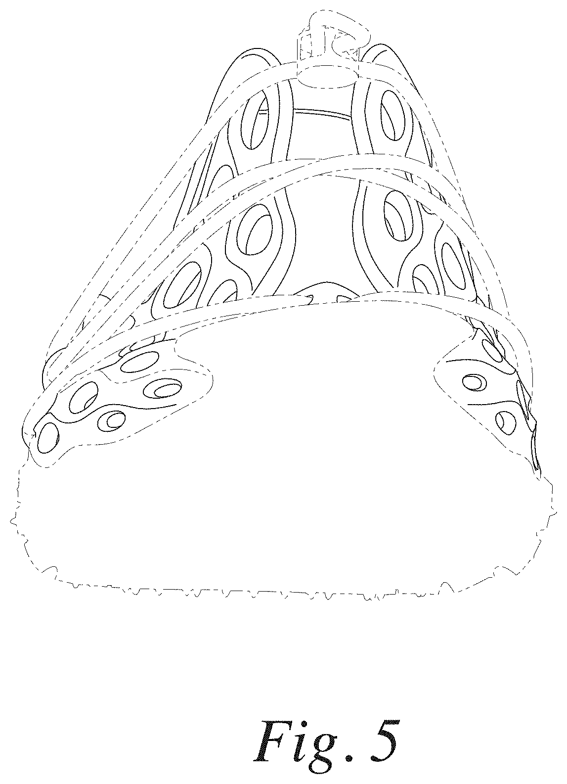 Patent USD1000796 Figure 5 – Footwear upper