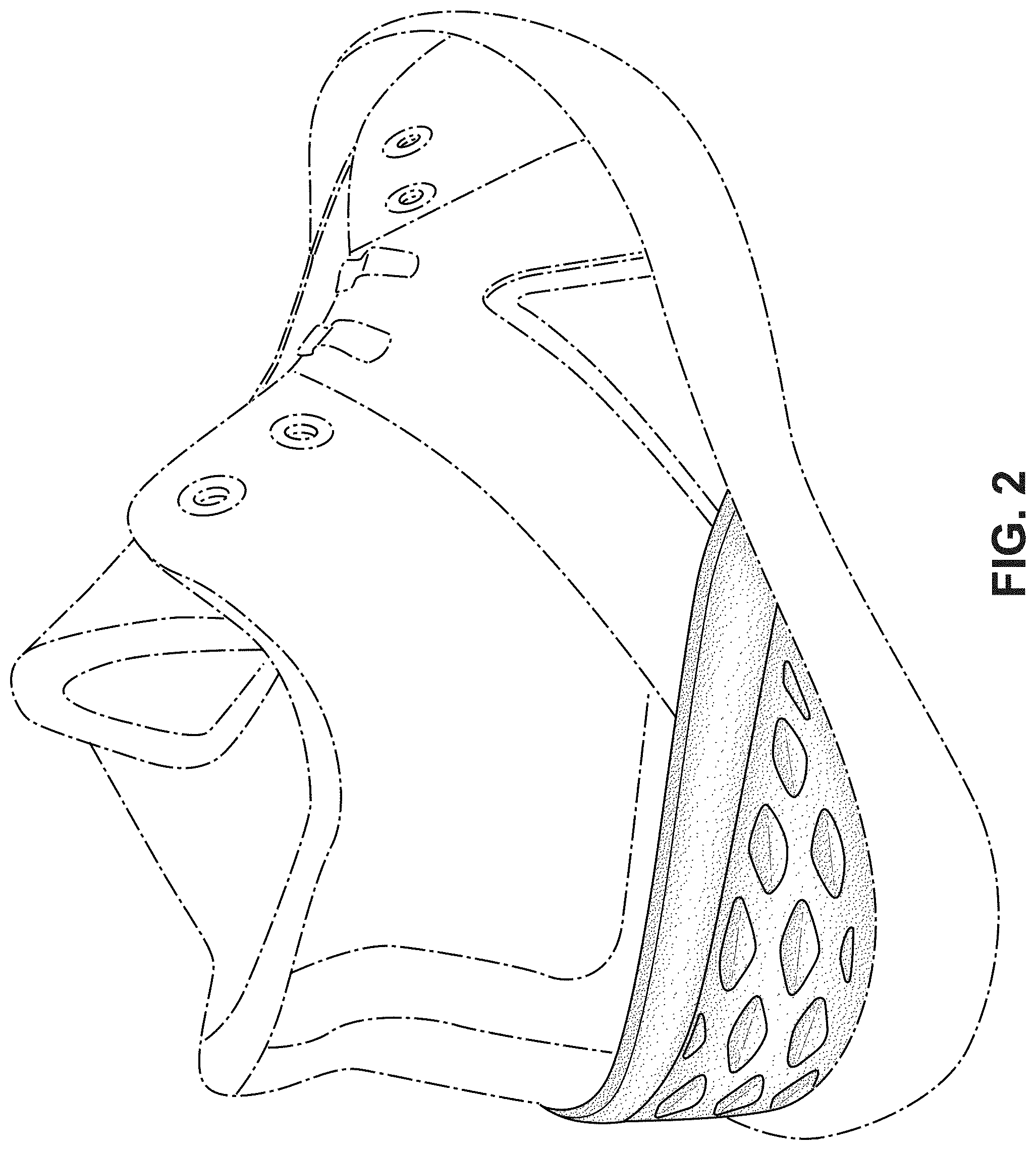 Patent USD1000797 Figure 2 – Shoe