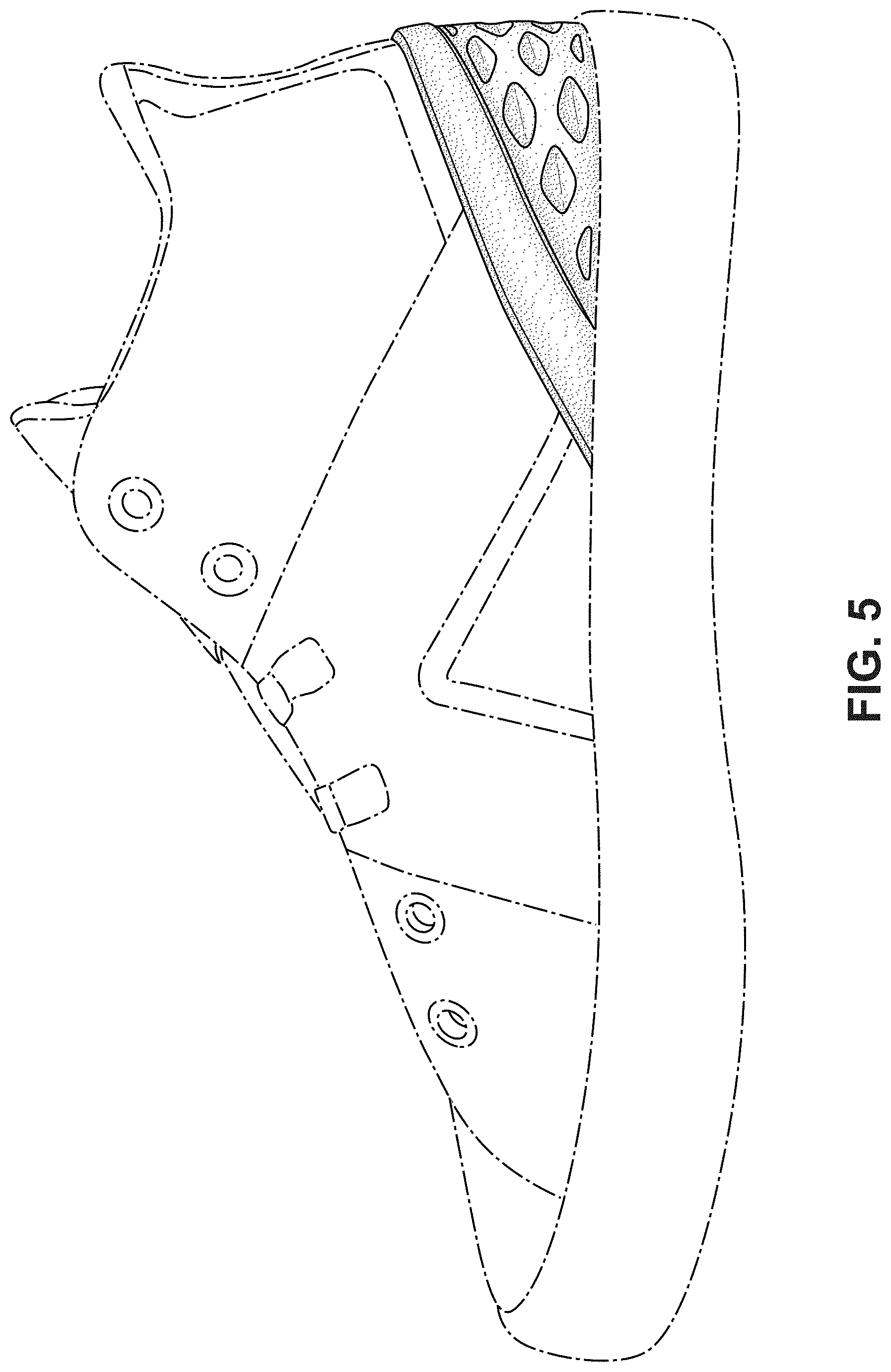 Patent USD1000797 Figure 5 – Shoe