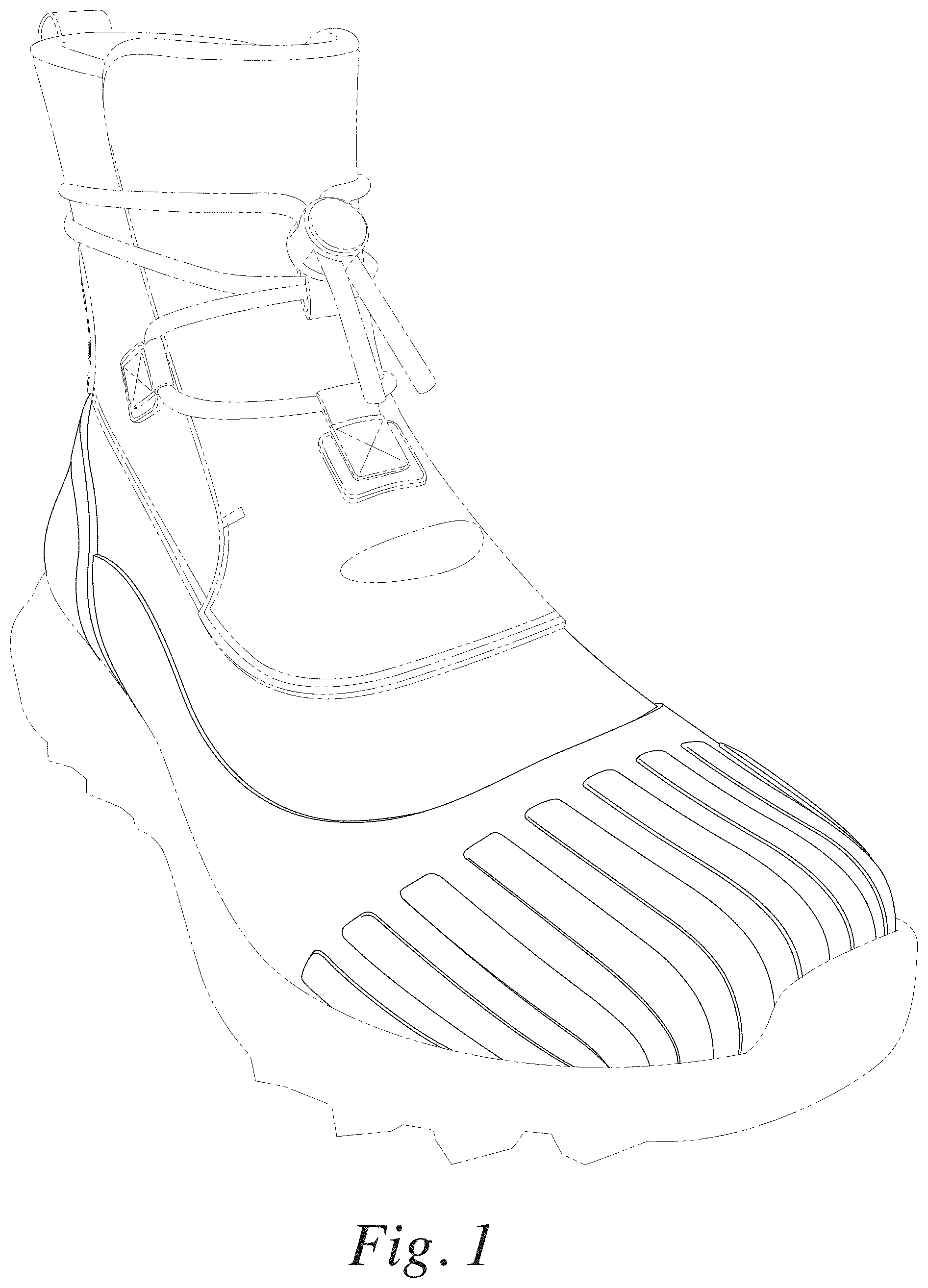 Patent USD1000800 — Footwear upper — Figure 1