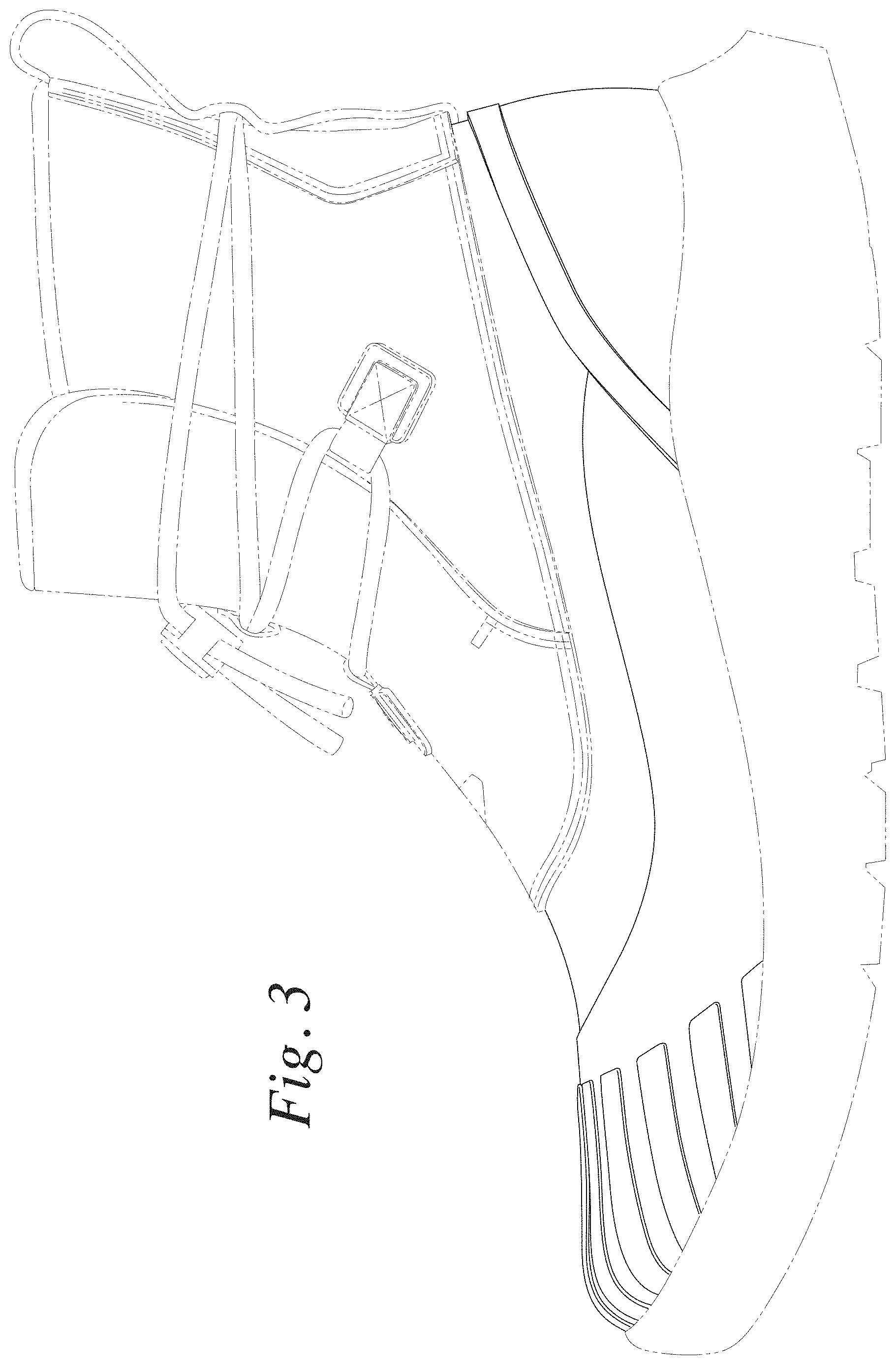 Patent USD1000800 Figure 3 – Footwear upper