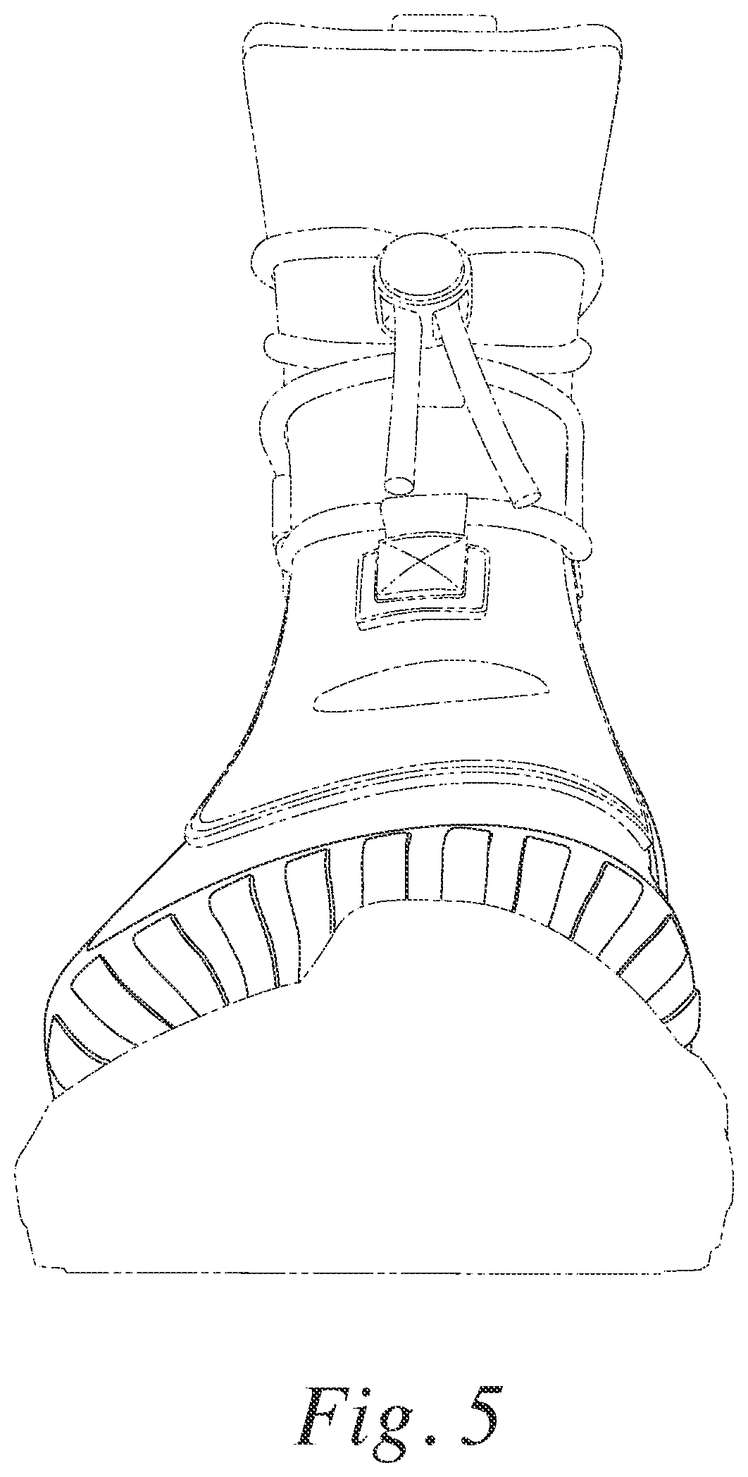 Patent USD1000800 Figure 5 – Footwear upper