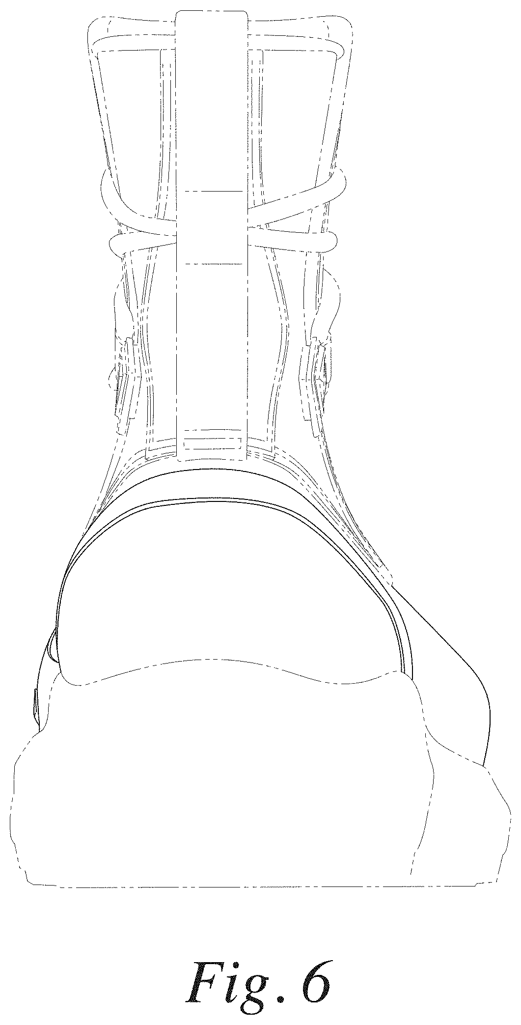 Patent USD1000800 Figure 6 – Footwear upper
