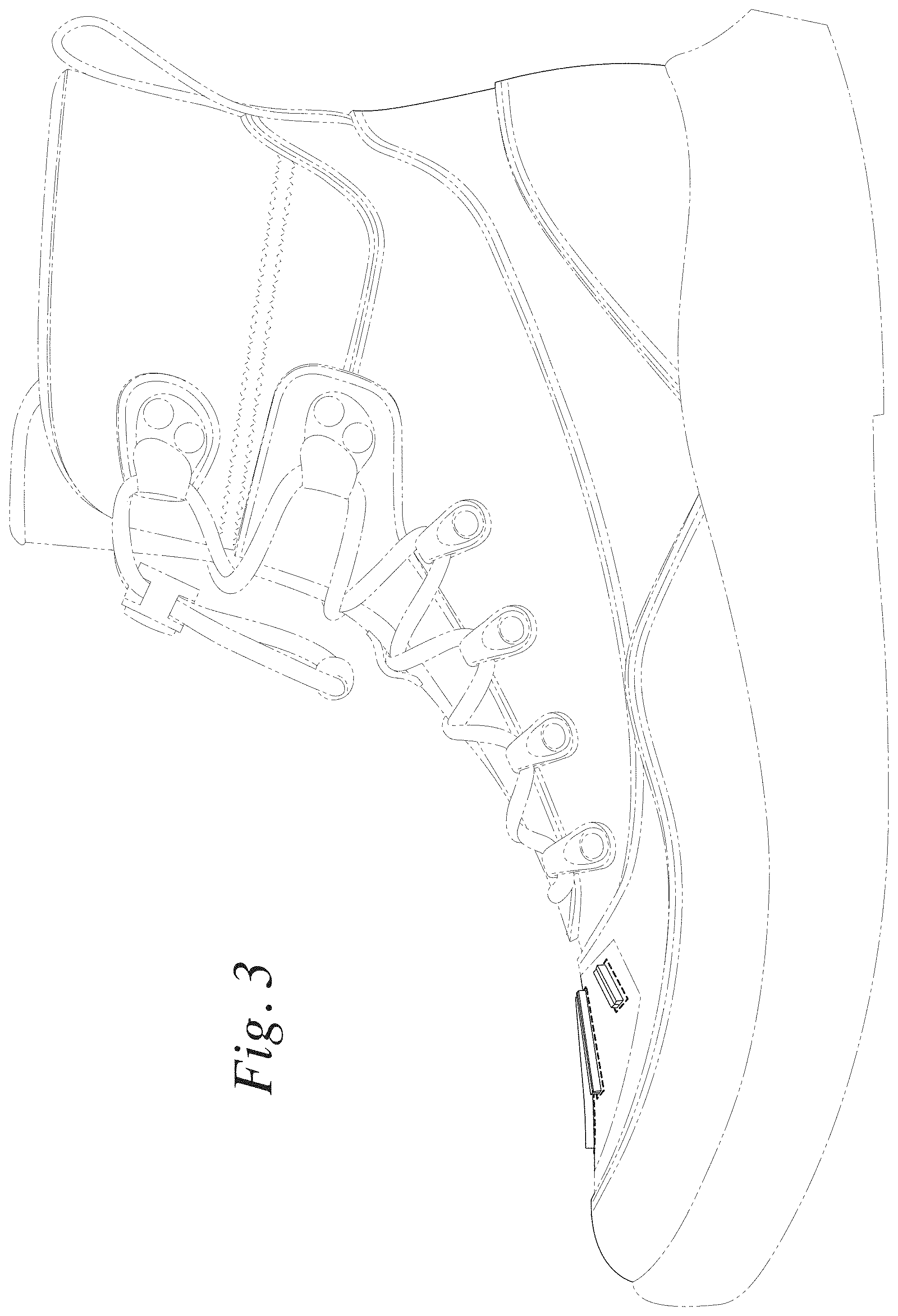 Patent USD1000801 Figure 3 – Footwear upper