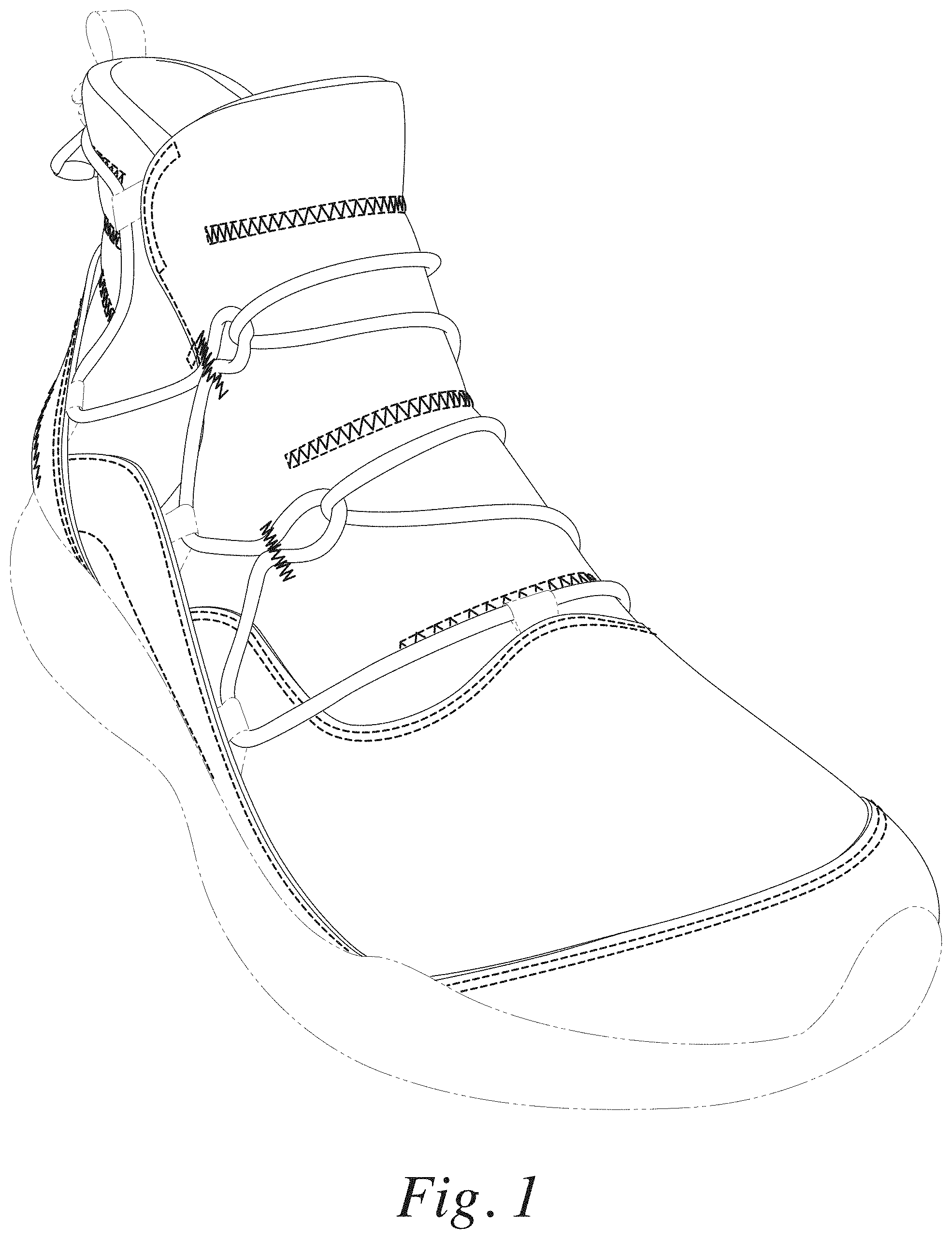 Patent USD1000802 — Footwear upper — Figure 1