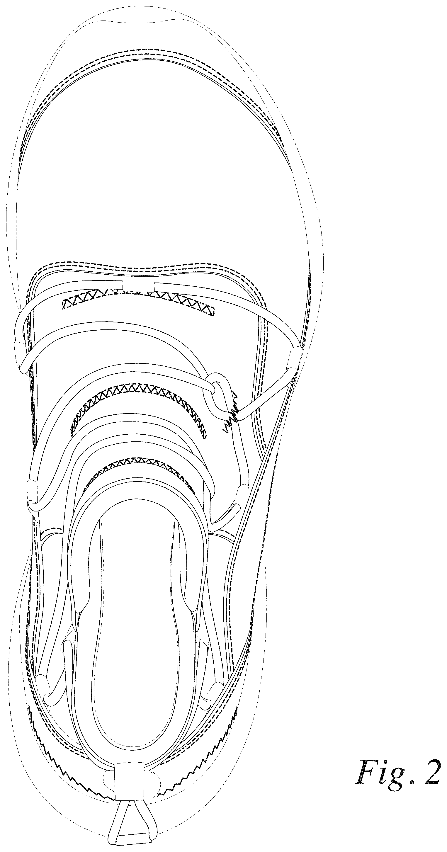 Patent USD1000802 Figure 2 – Footwear upper