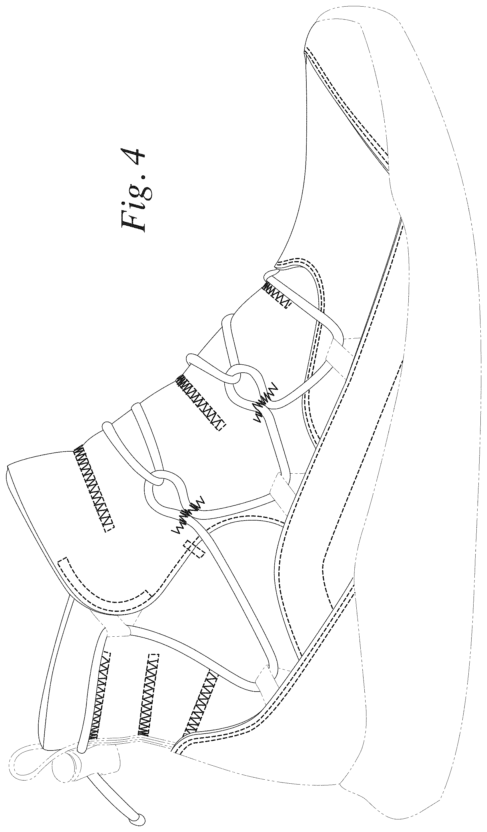 Patent USD1000802 Figure 4 – Footwear upper