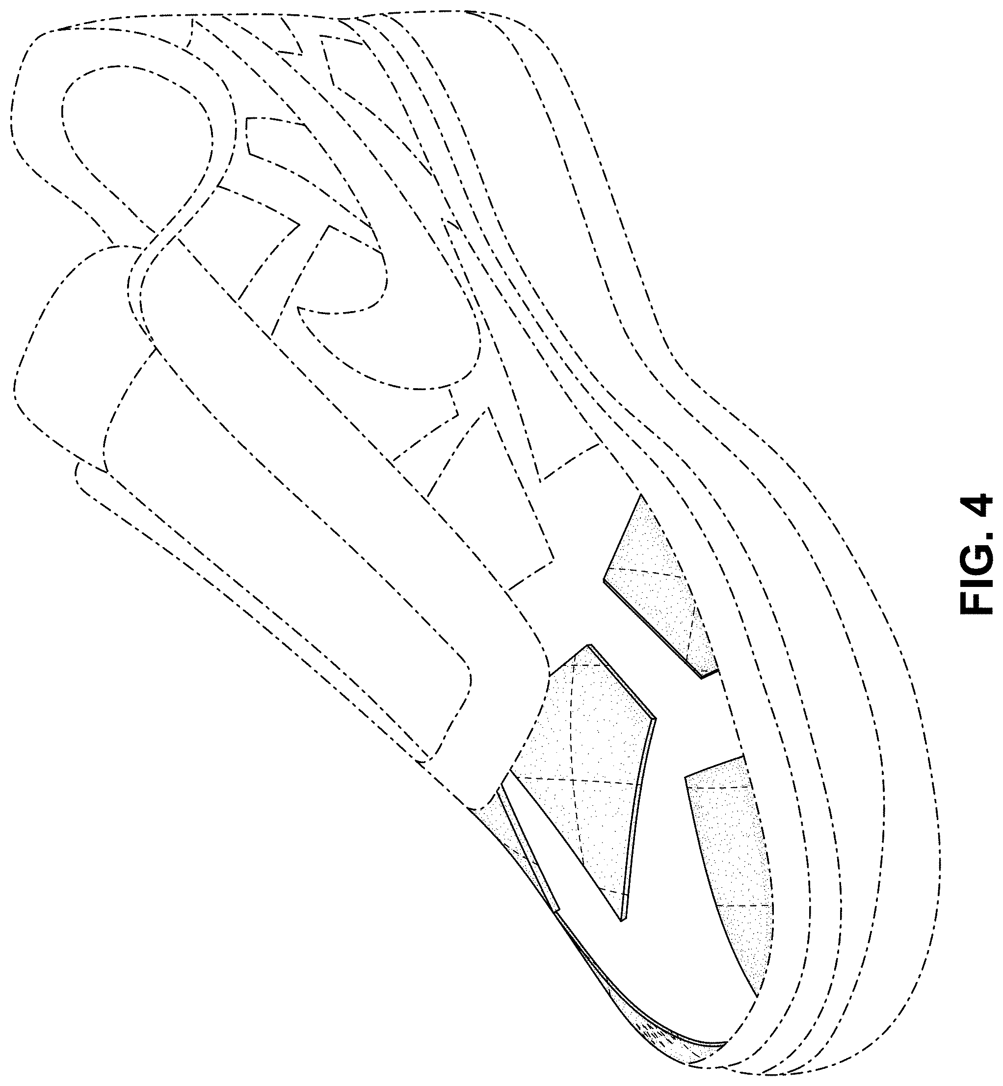Patent USD1000804 Figure 4 – Shoe