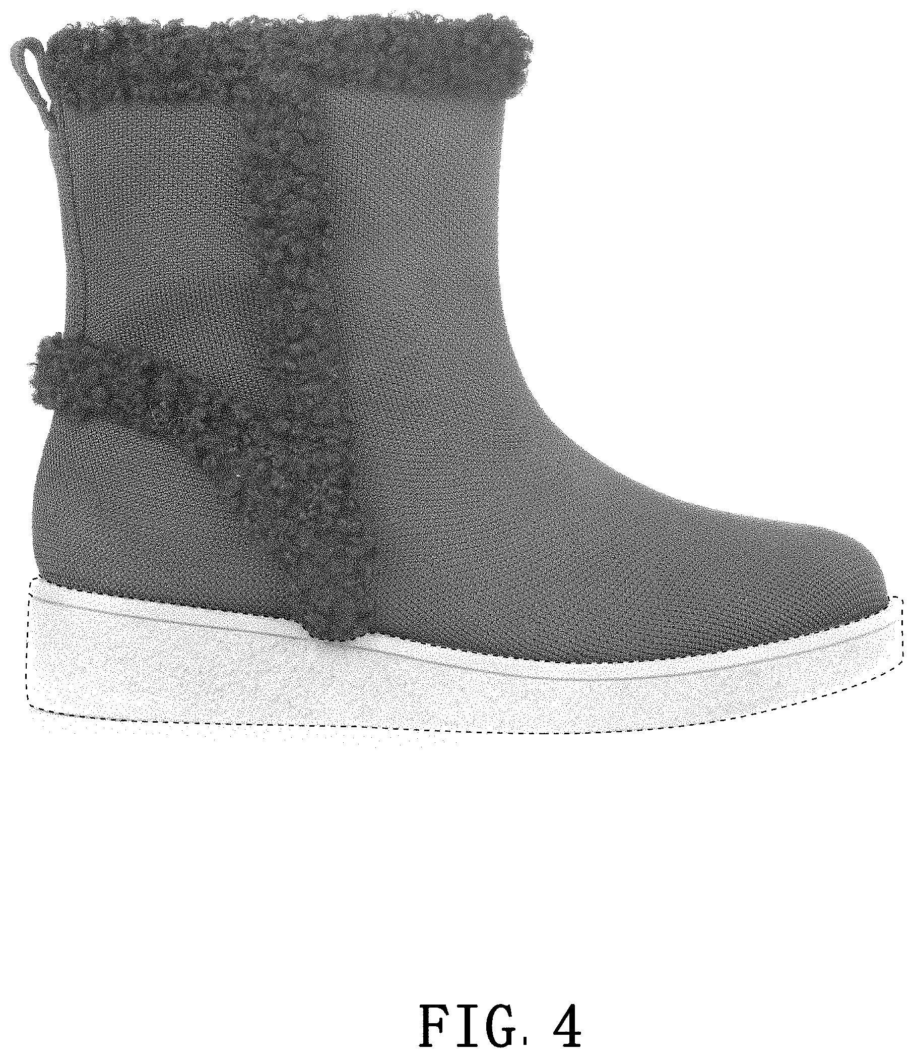 Patent USD1000805 Figure 4 – Shoe