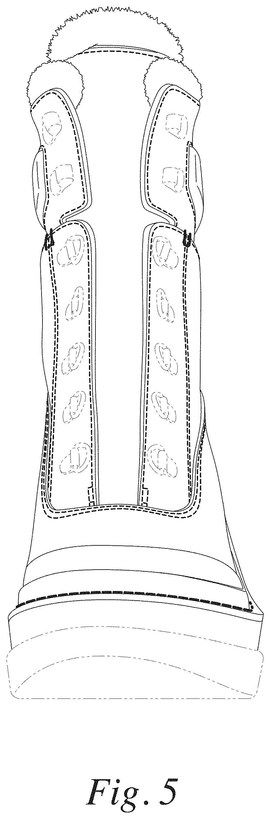 Patent USD1000806 Figure 5 – Footwear upper