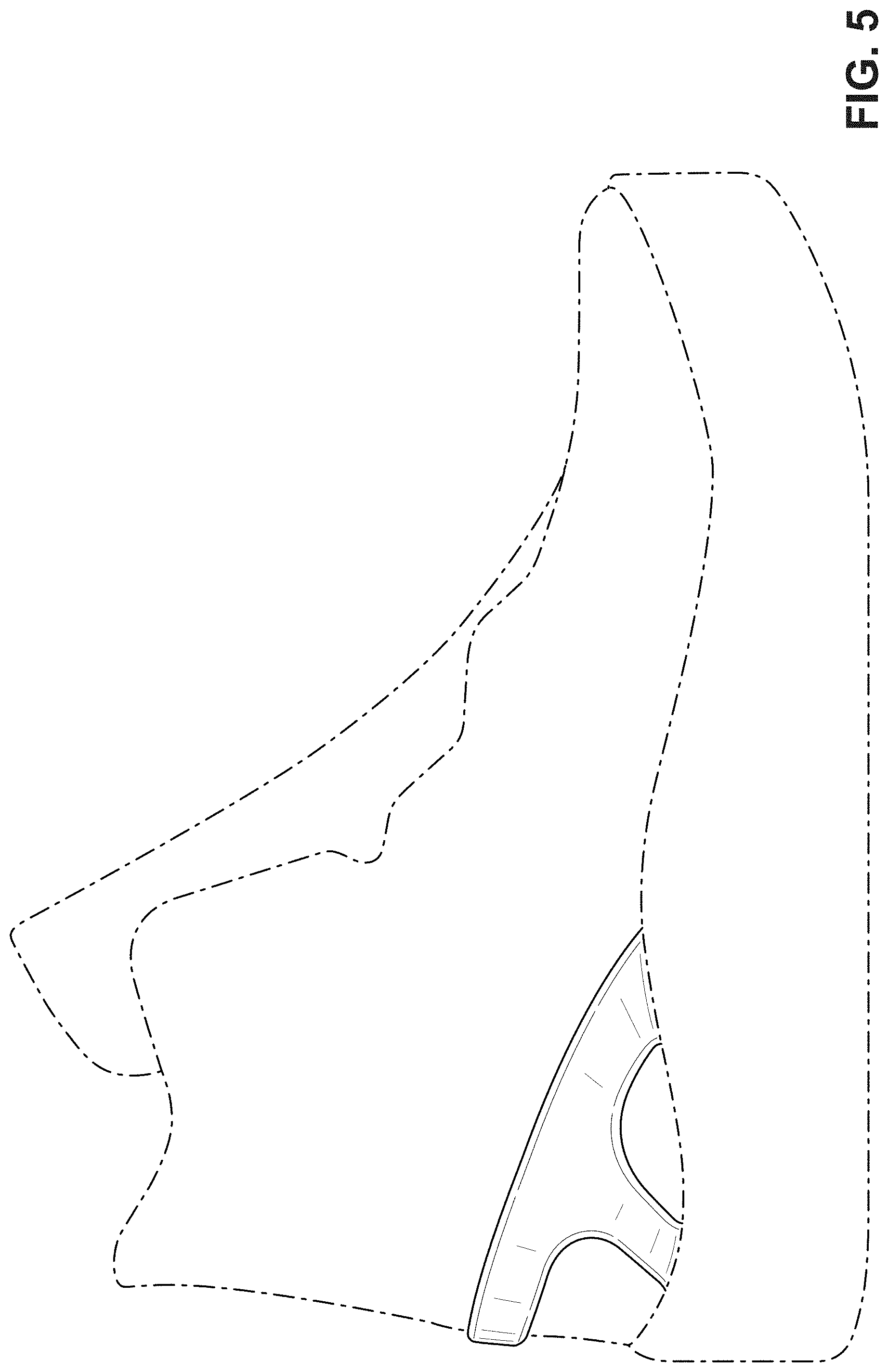 Patent USD1000809 Figure 5 – Shoe