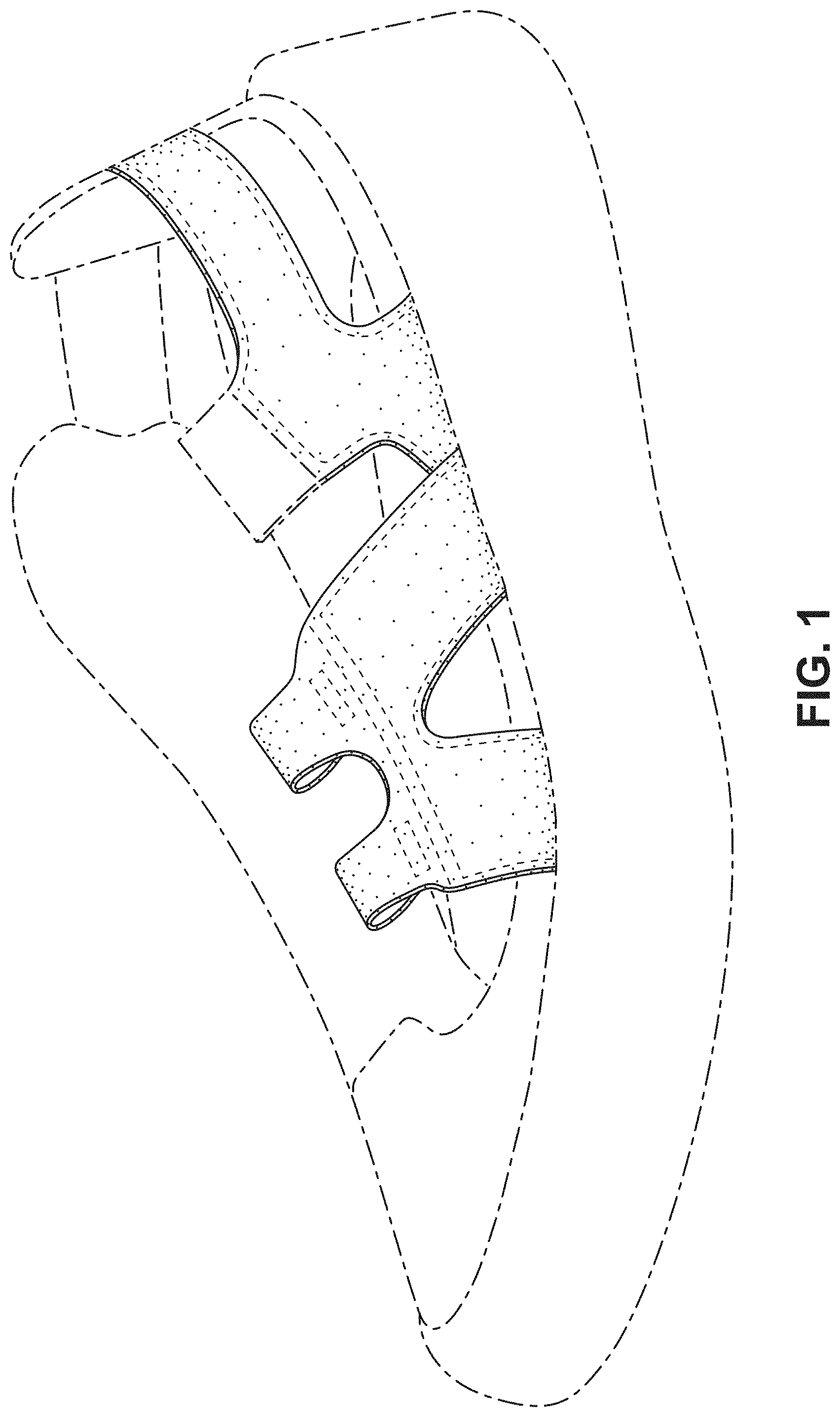 Patent USD1000811 Figure 1 – Shoe